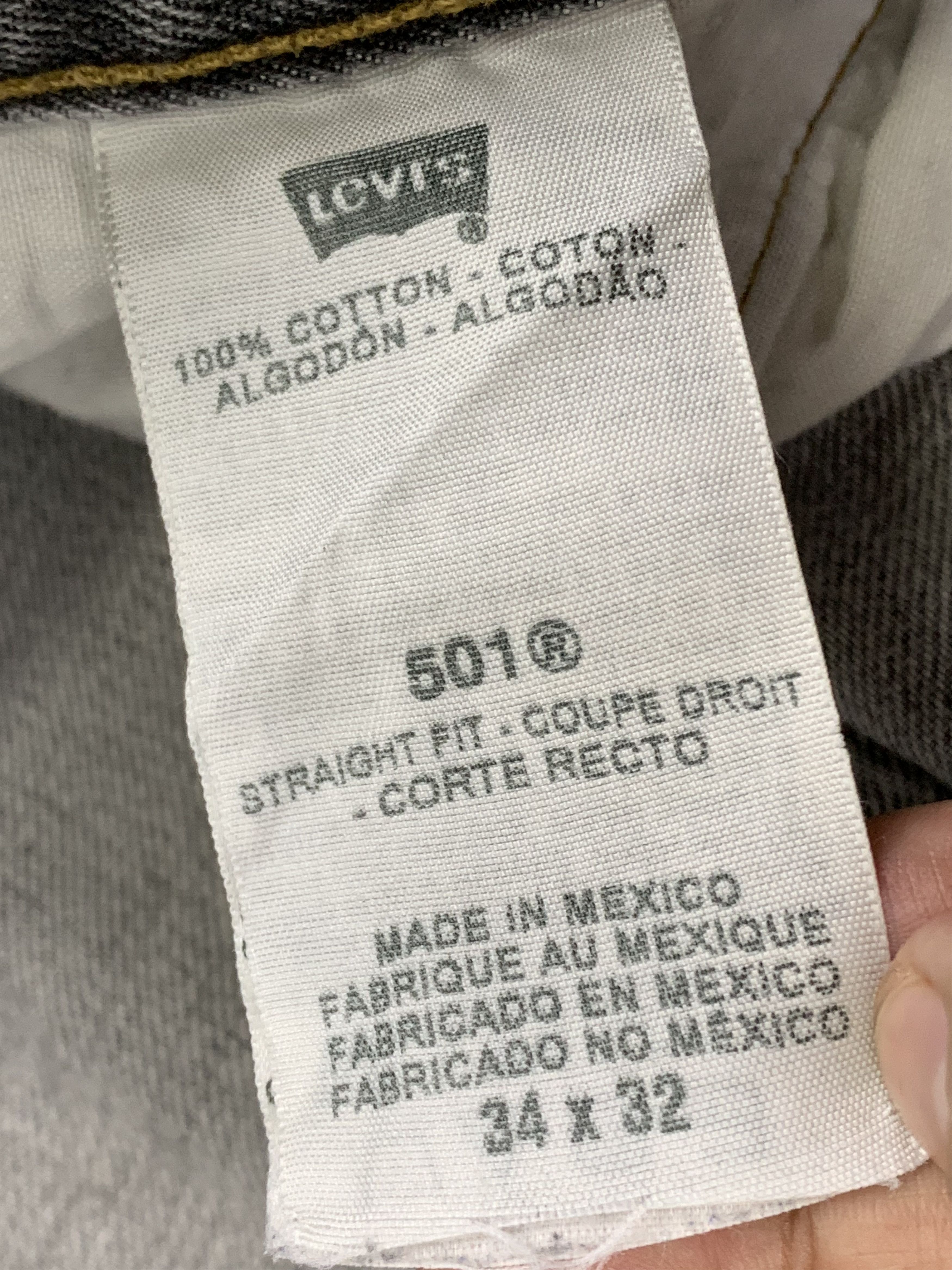 Levi's Vintage Levis 501 Faded Black Jeans DP1891 Size US 35 - 8 Thumbnail