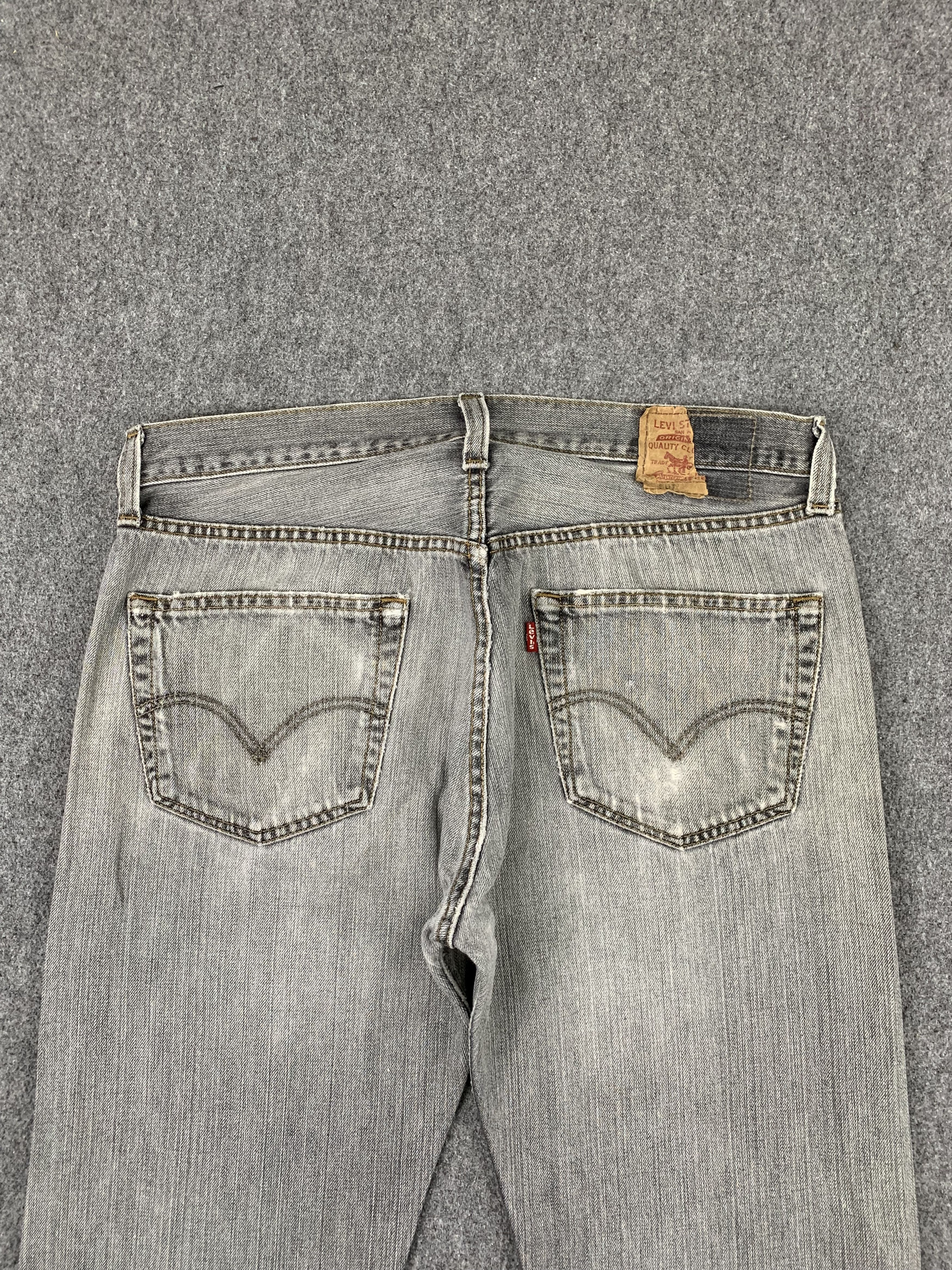 Levi's Vintage Levis 501 Faded Black Jeans DP1891 Size US 35 - 4 Thumbnail