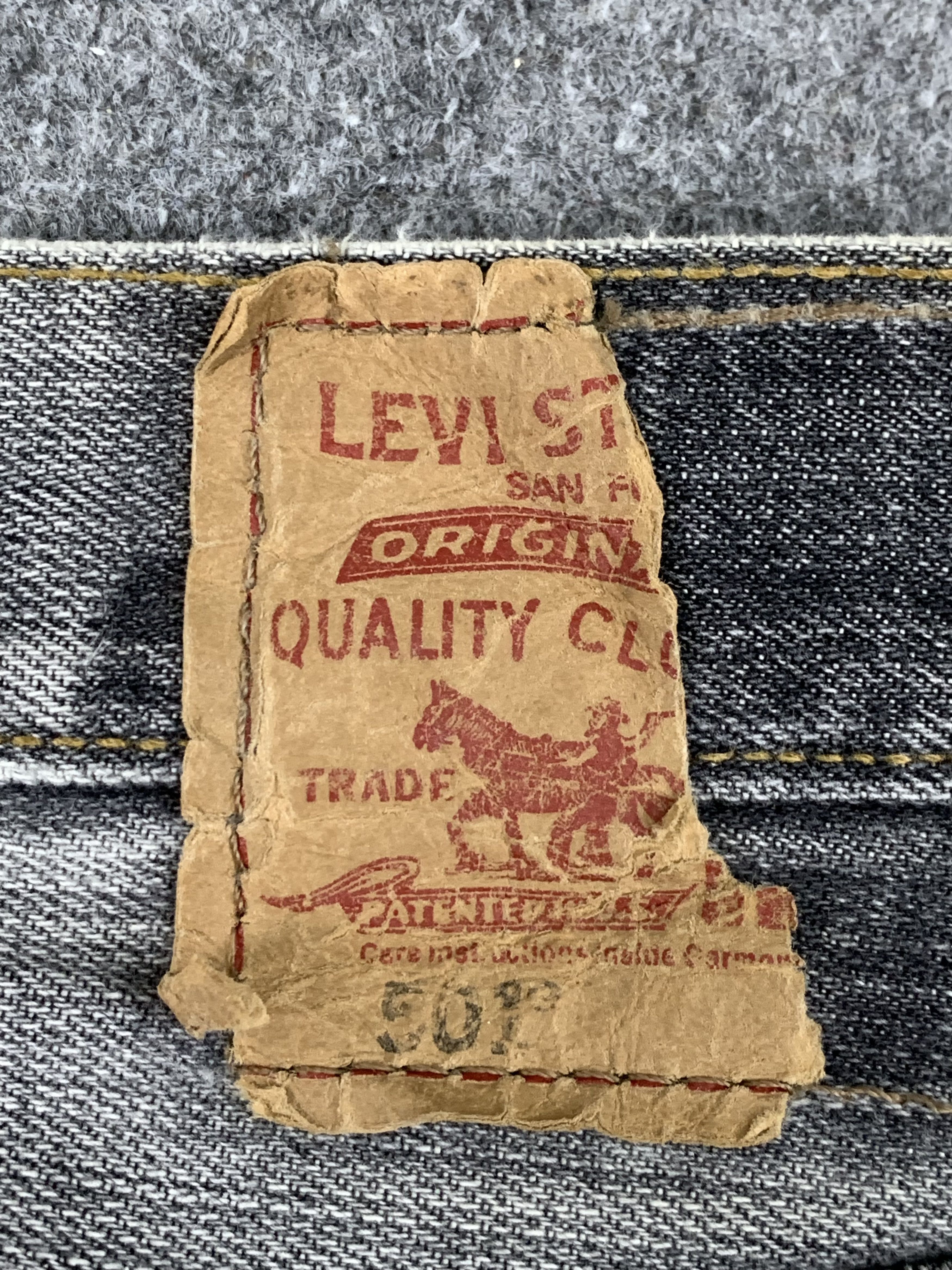 Levi's Vintage Levis 501 Faded Black Jeans DP1891 Size US 35 - 5 Thumbnail