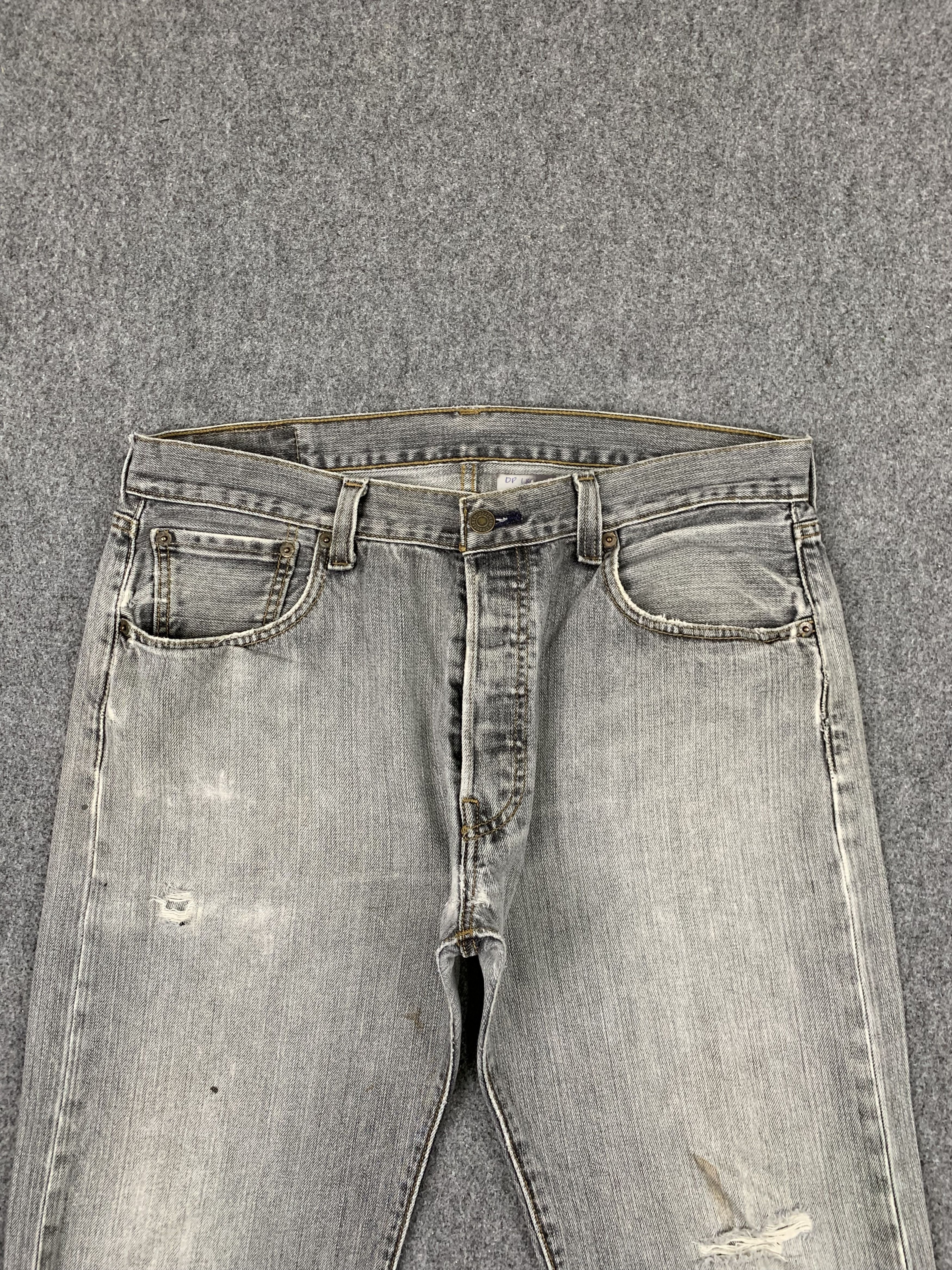Levi's Vintage Levis 501 Faded Black Jeans DP1891 Size US 35 - 2 Thumbnail
