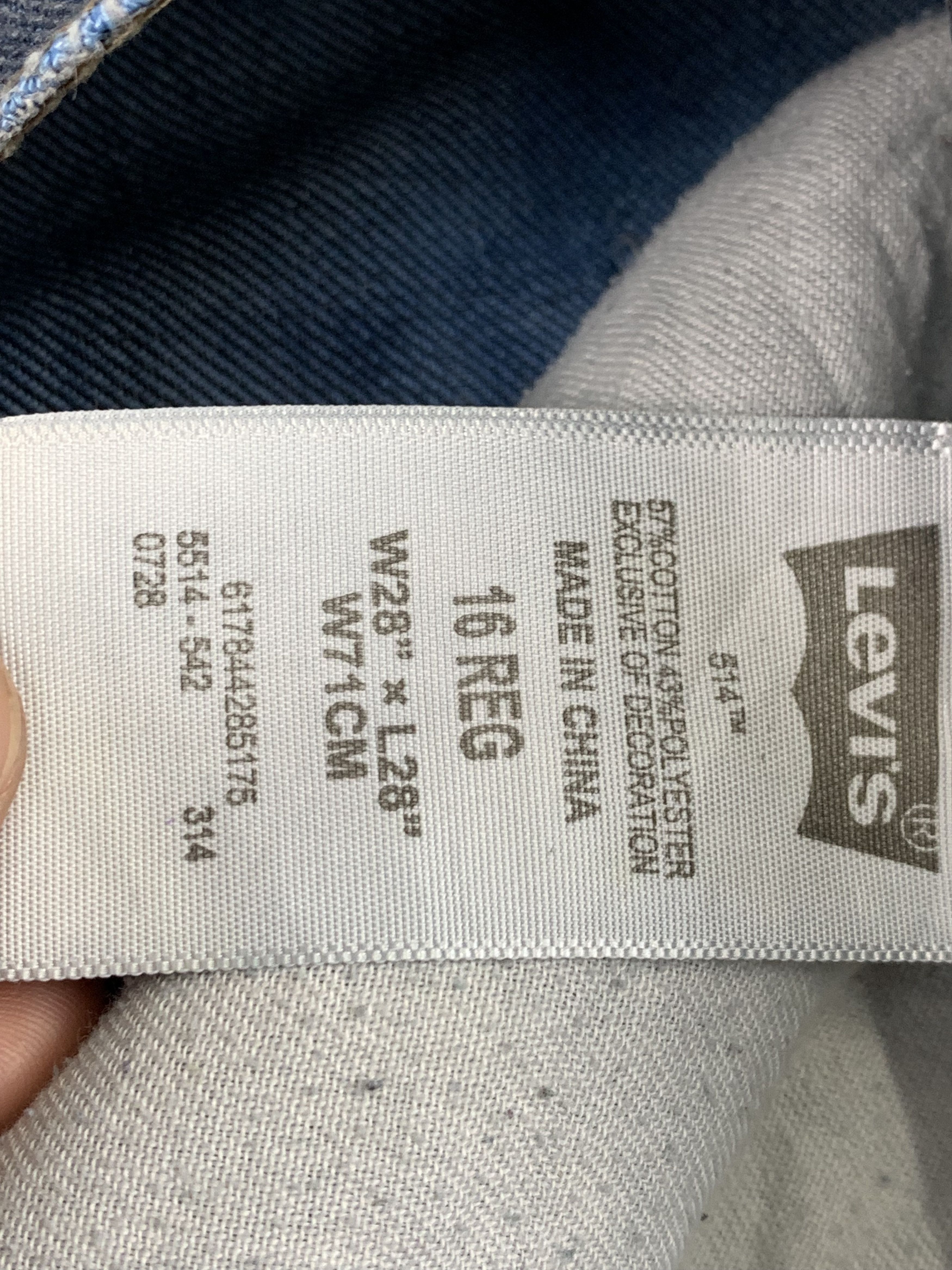 Levi's Vintage Levis 514 Faded Blue Jeans DP1895 Size US 28 / EU 44 - 7 Thumbnail