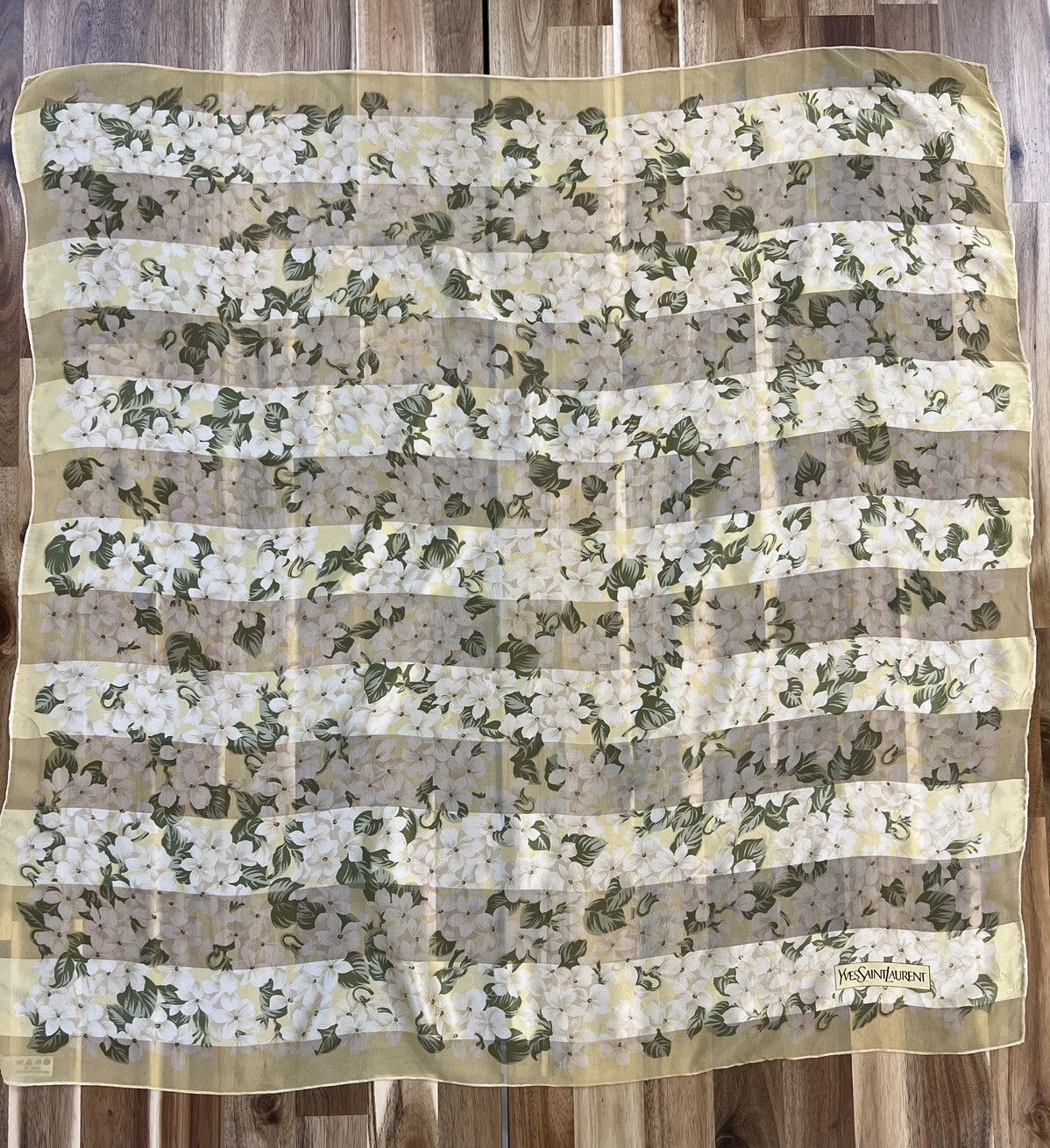 Yves Saint Laurent silk scarf