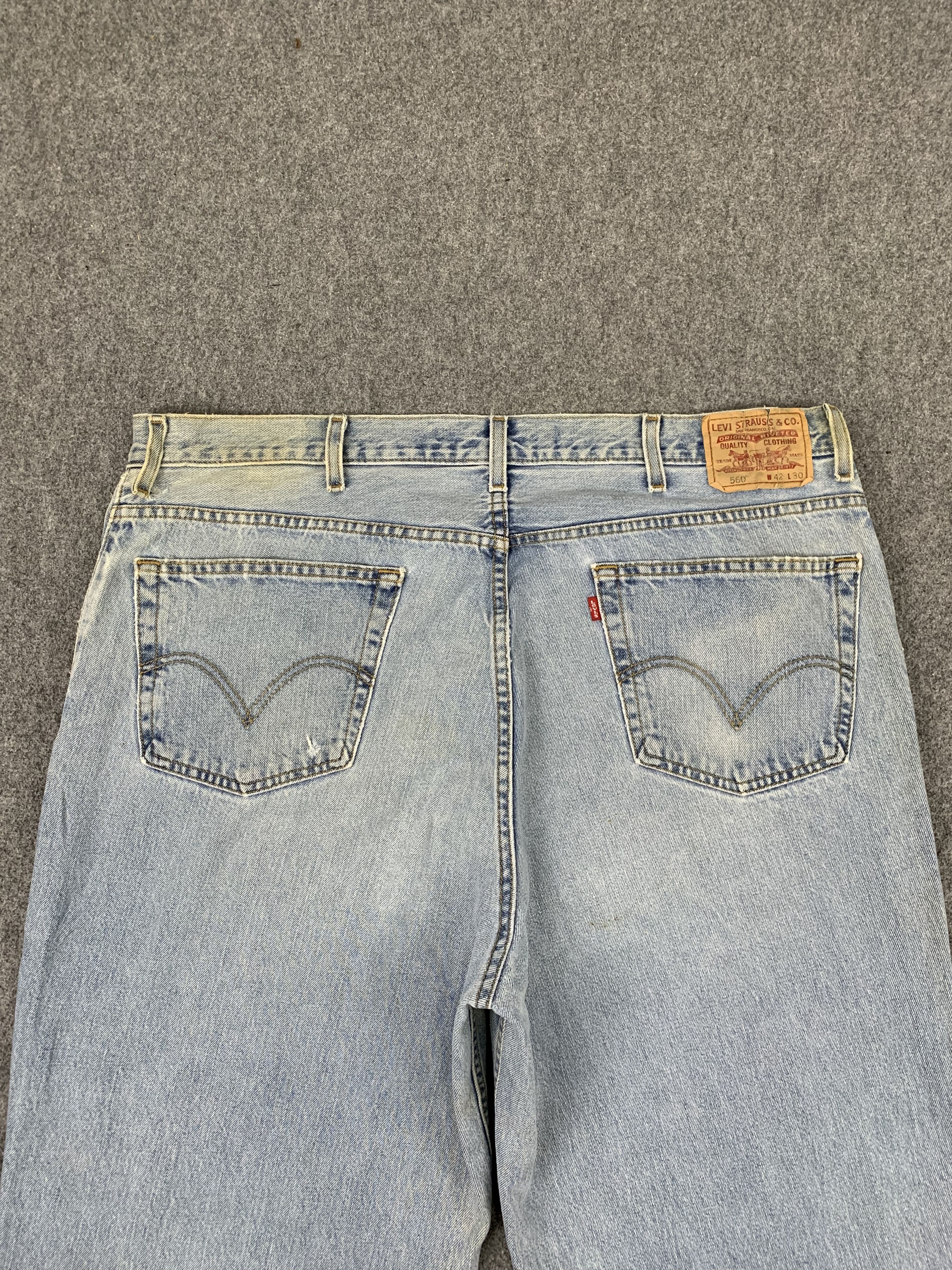 Levi's Vintage Levis 560 Light Wash Jeans DP1897 Size US 44 / EU 60 - 4 Thumbnail