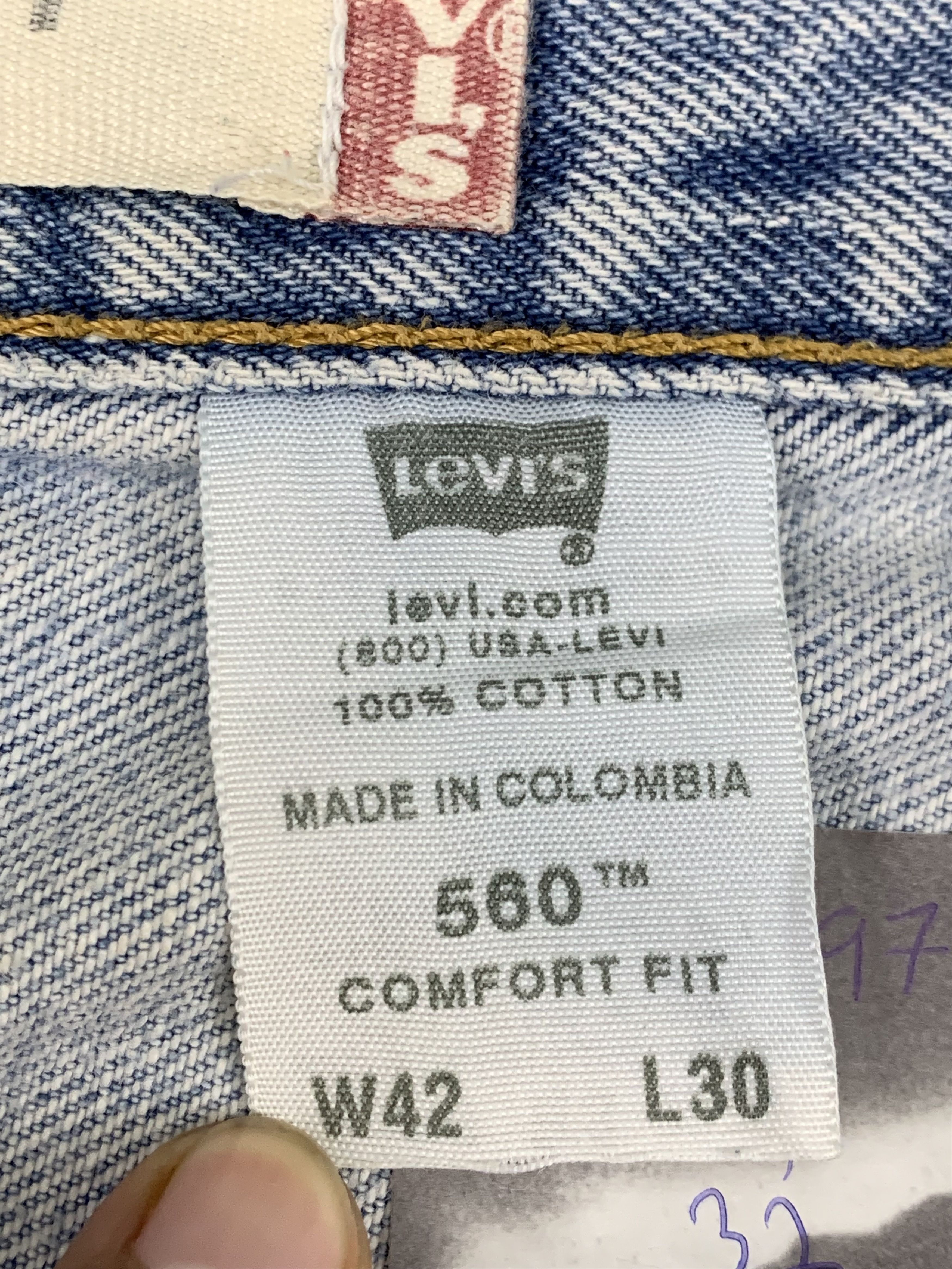 Levi's Vintage Levis 560 Light Wash Jeans DP1897 Size US 44 / EU 60 - 7 Thumbnail