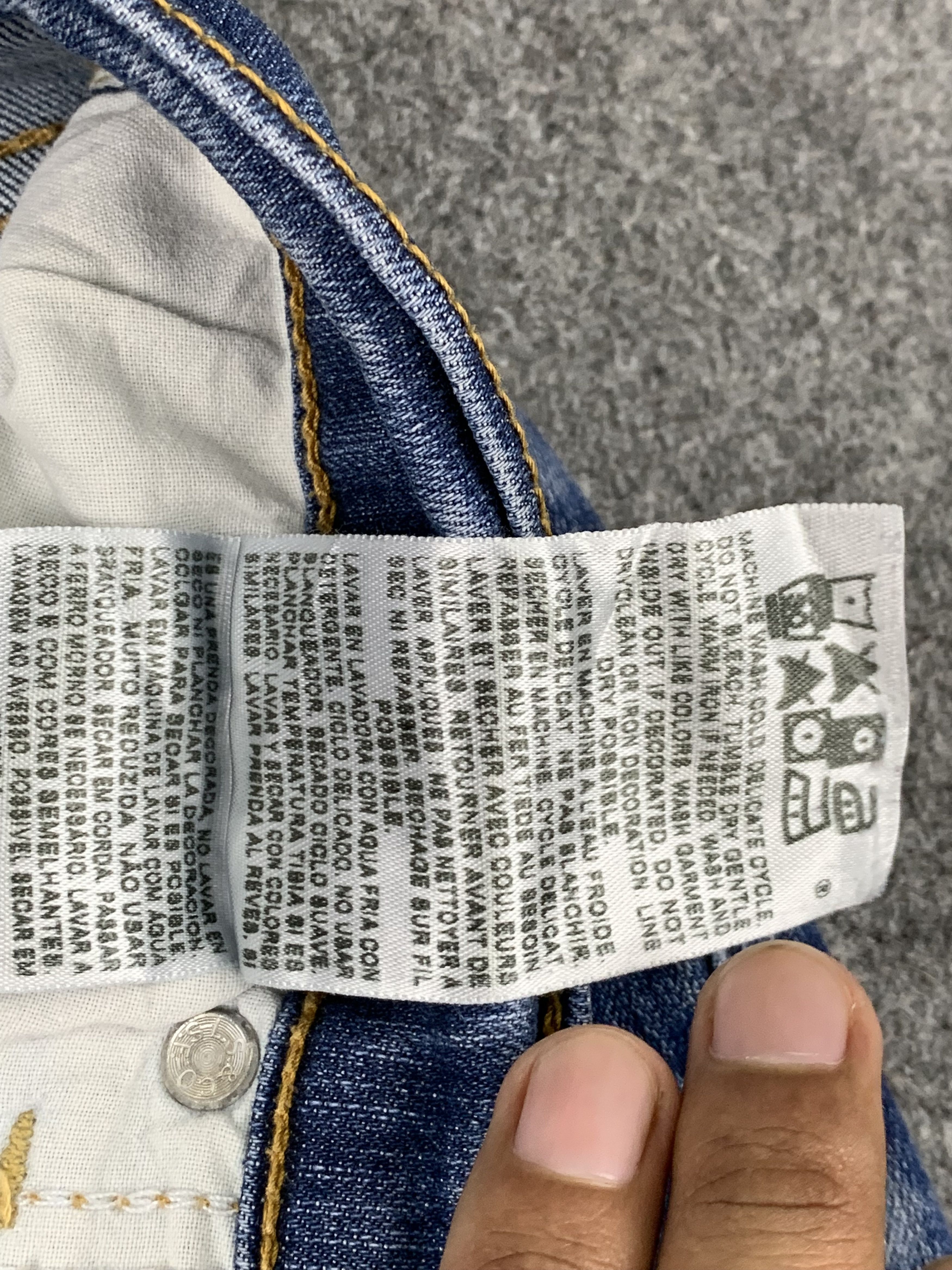 Levi's Vintage Levis 512 Faded Blue Jeans DP1899 Size US 29 - 10 Thumbnail