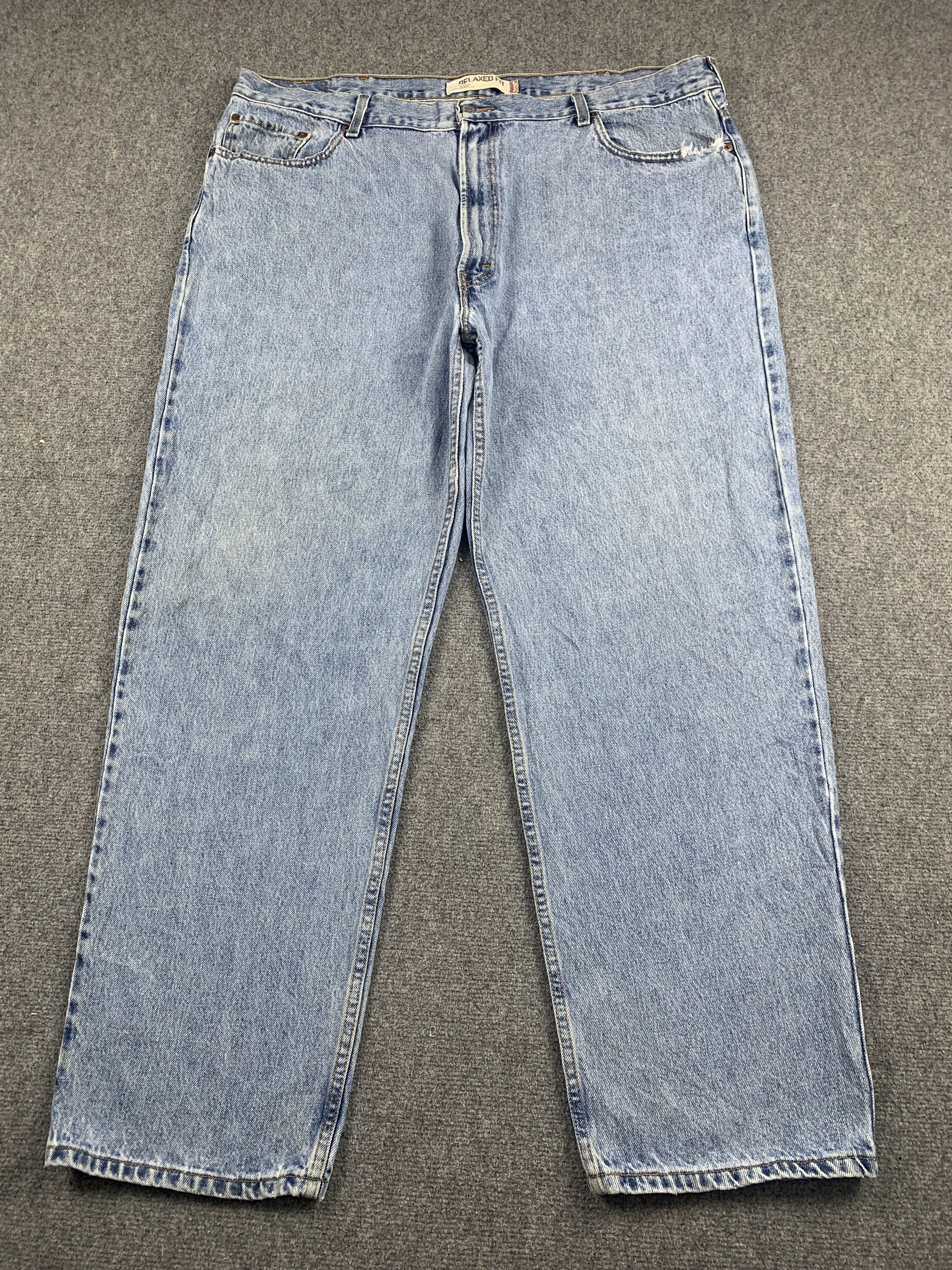 Image of Levis 550 Light Wash Jeans in Blue Denim, Men's (Size 43)