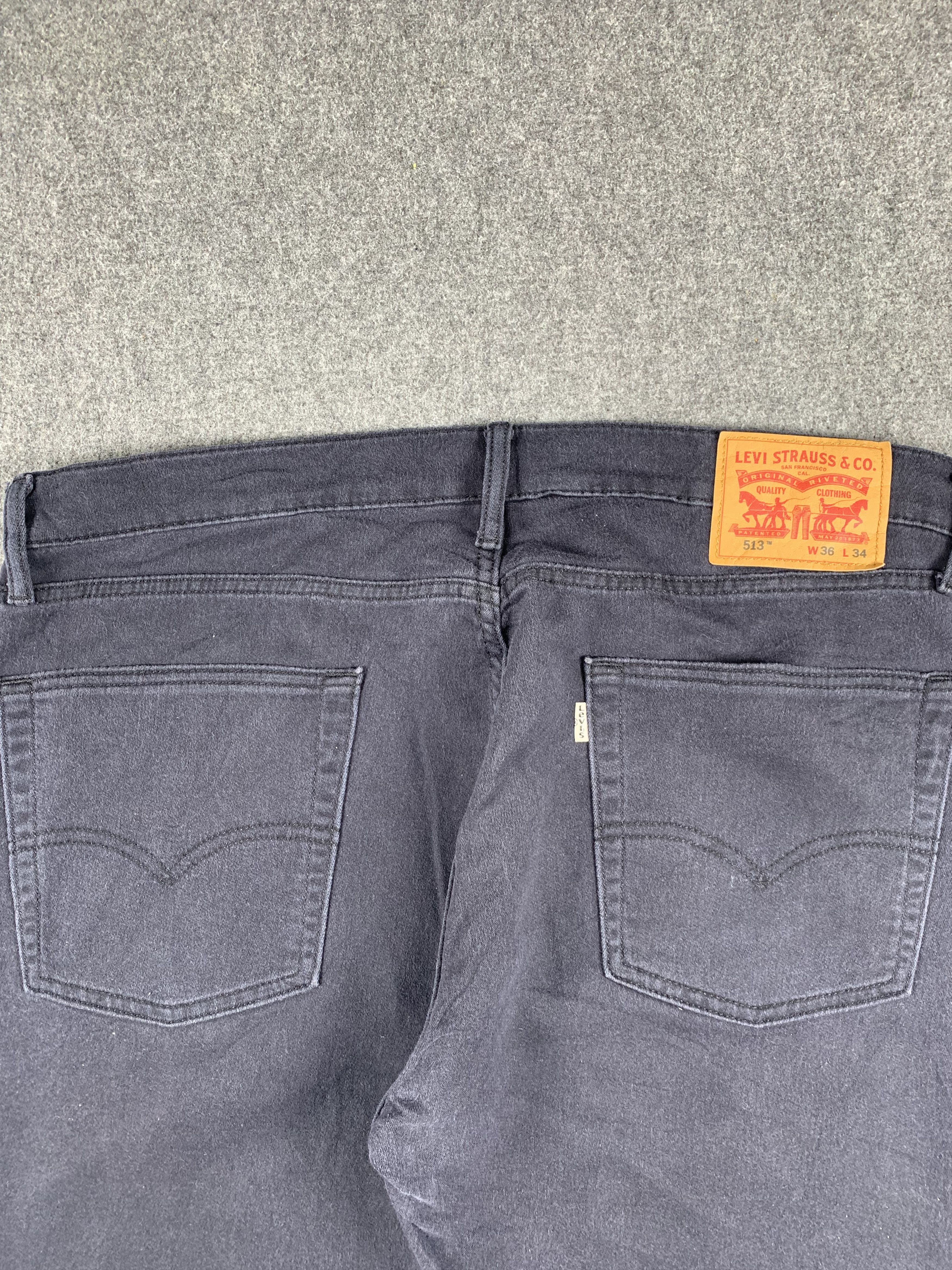 Levi's Vintage Levis 513 Faded Black Jeans DP1909 Size US 38 / EU 54 - 4 Thumbnail