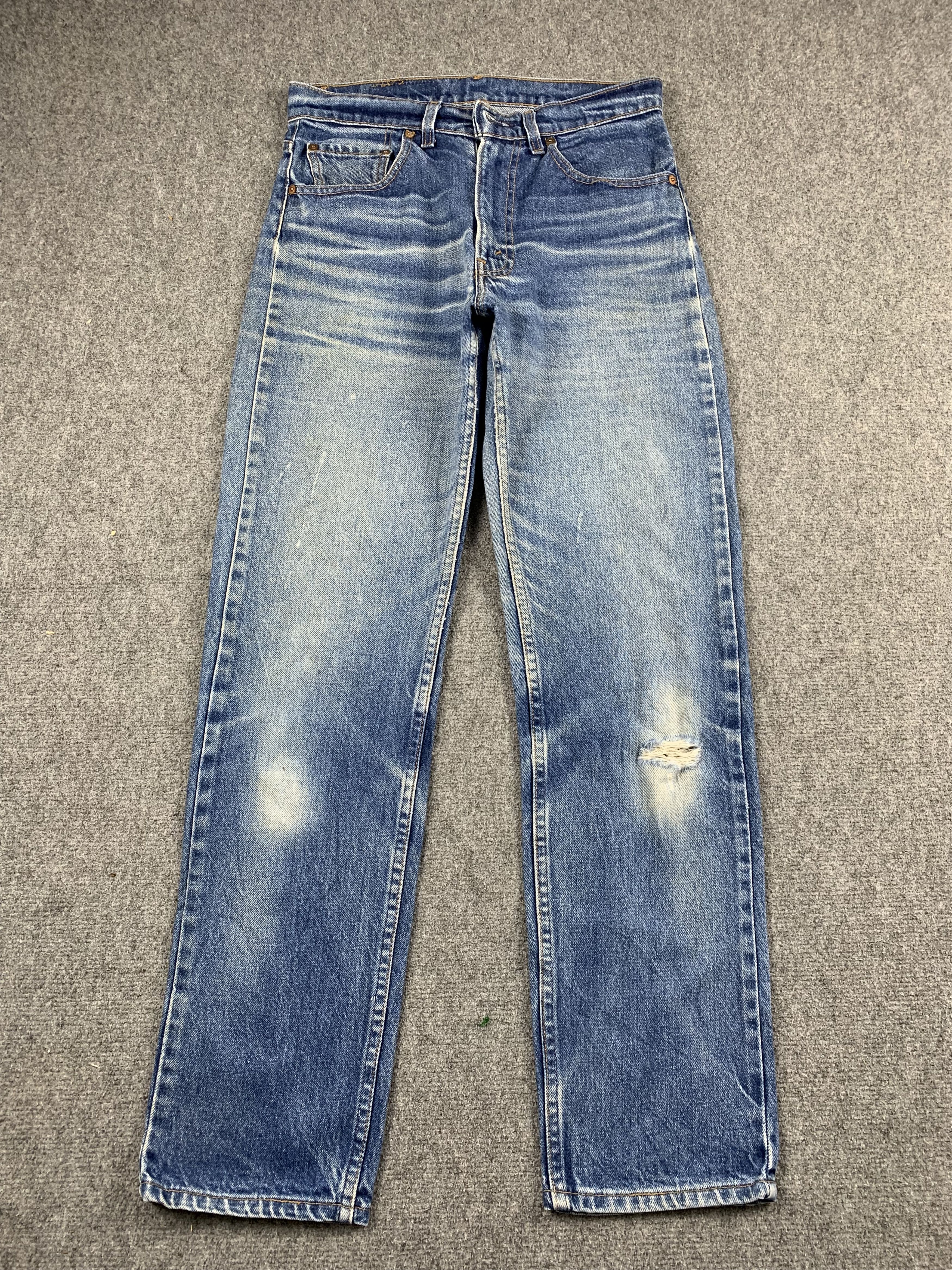 Levi's Vintage 80s Levis 505 Light Wash Jeans DP1910 Size US 31 - 1 Thumbnail
