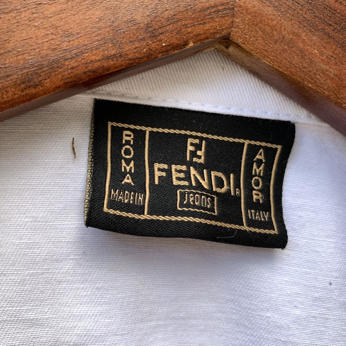 Fendi Fendi Jeans Italy Cotton Jacket Size XS / US 0-2 / IT 36-38 - 13 Thumbnail