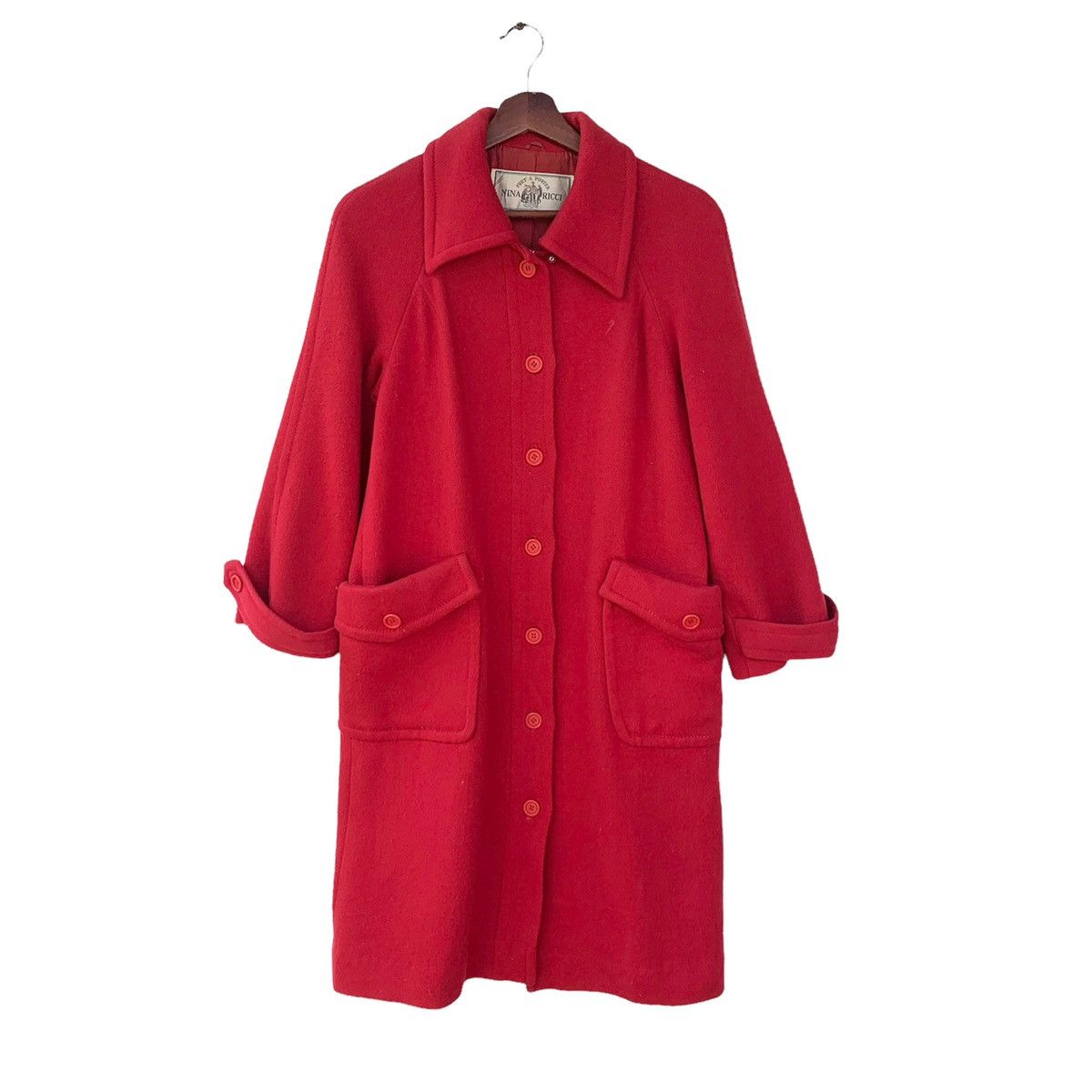 Nina Ricci Nina Ricci Wool Coat Size S / US 4 / IT 40 - 1 Thumbnail