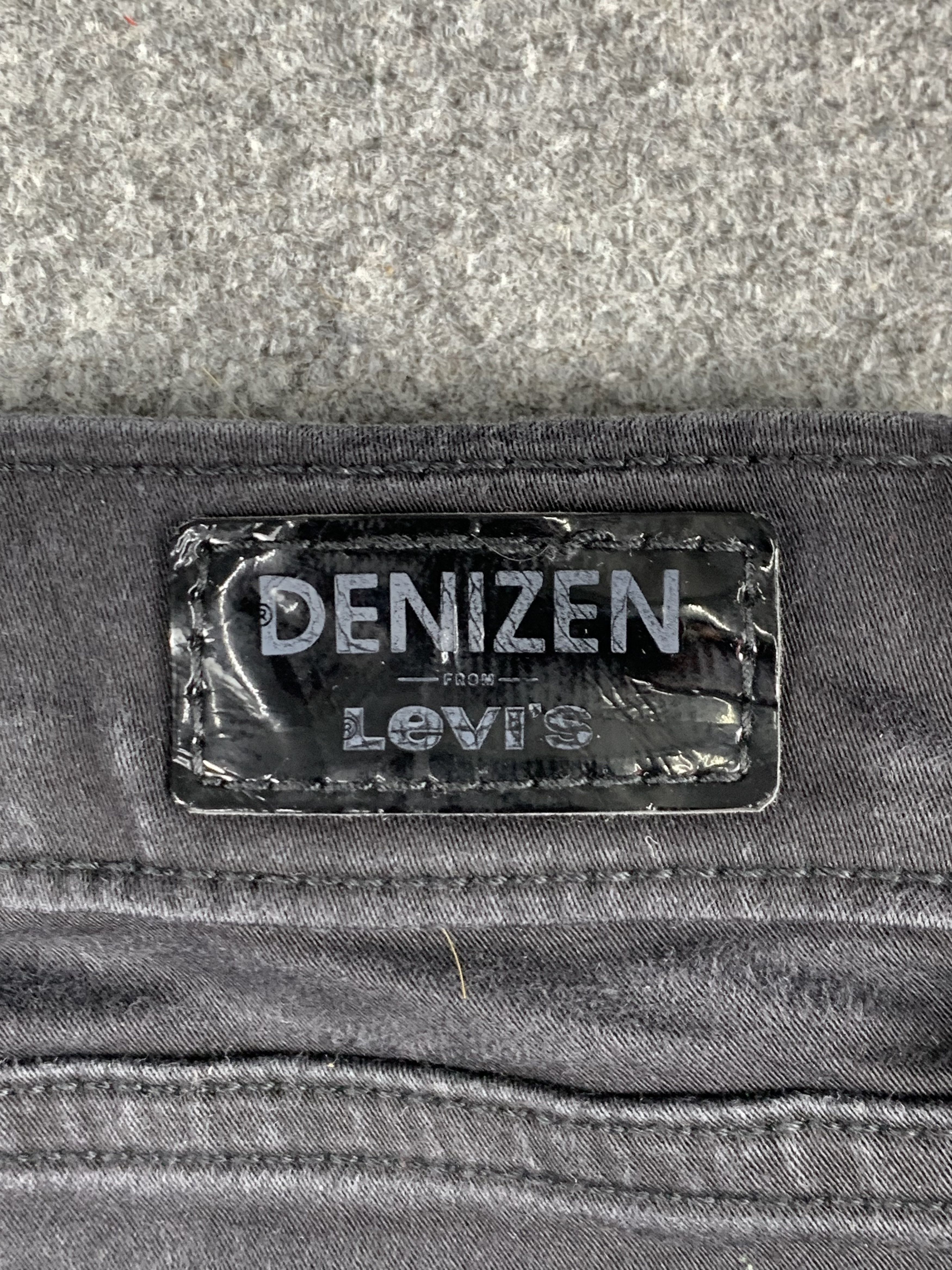 Levi's Vintage Levis Denizen Skinny Faded Black Jeans DP1913 Size US 35 - 5 Thumbnail