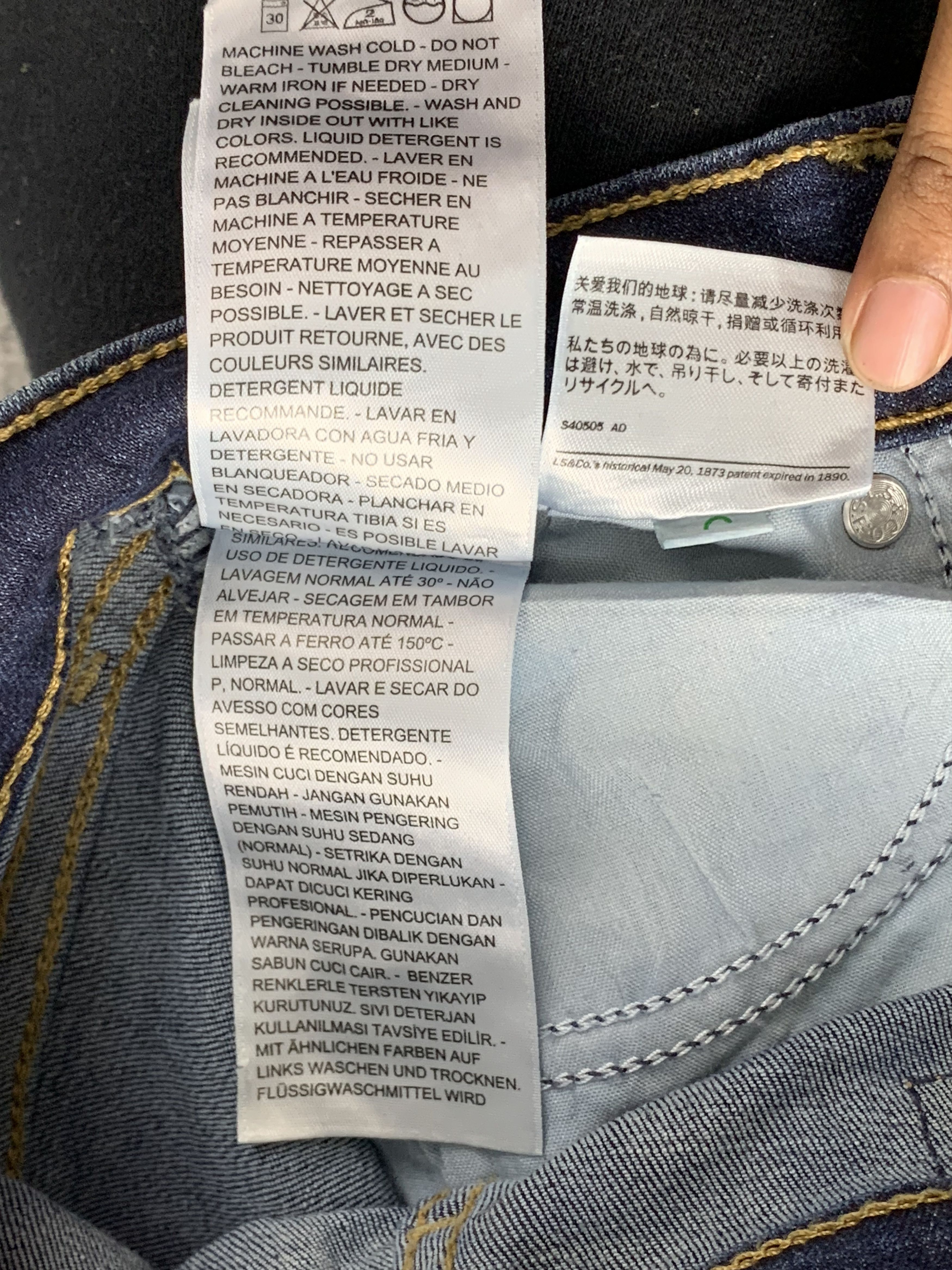 Levi's Vintage Levis Faded Blue Jeans DP1915 Size US 26 / EU 42 - 9 Thumbnail