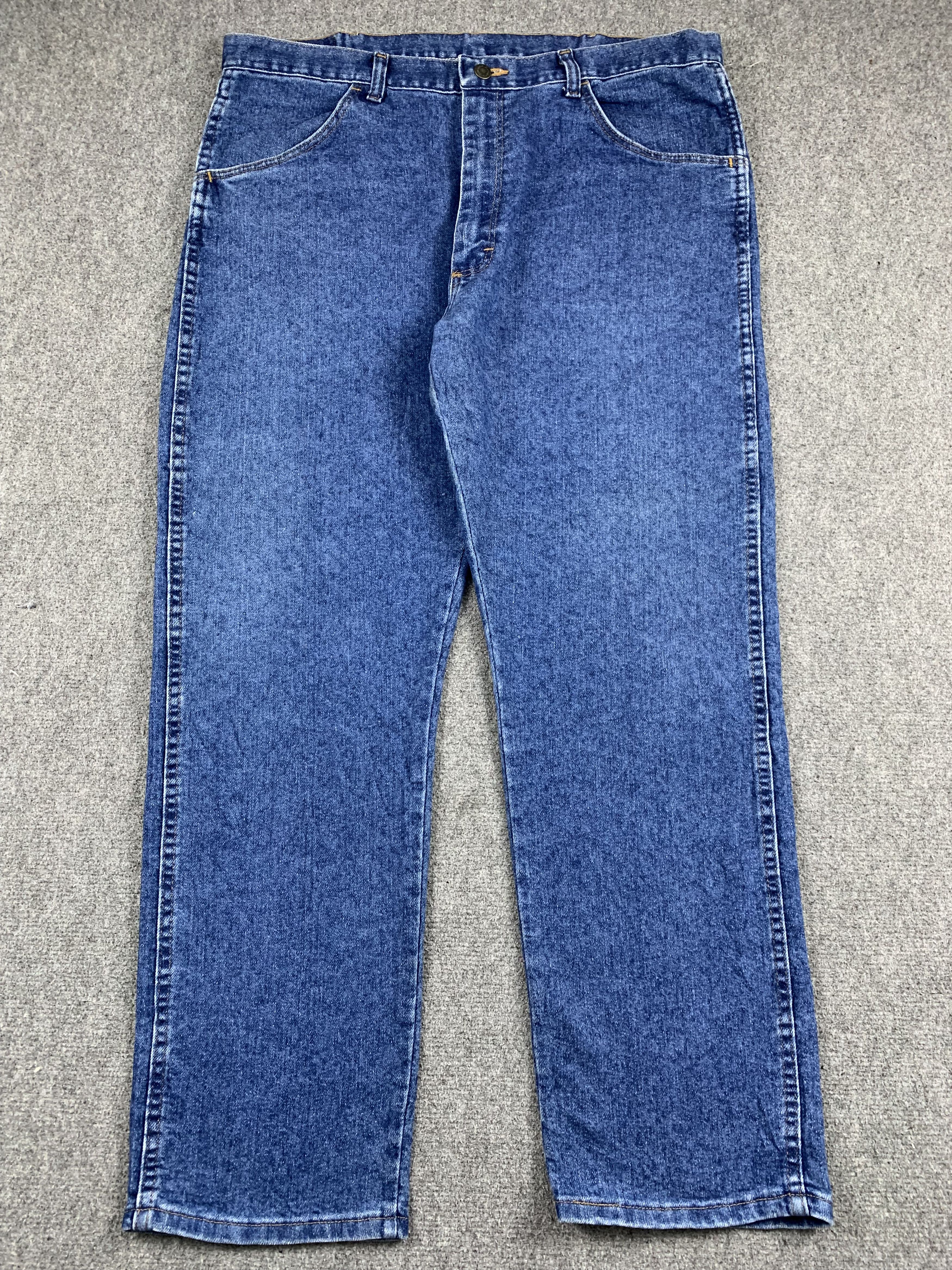 Vintage Vintage Wrangler Blue Jeans DP1917 Size US 37 - 1 Thumbnail