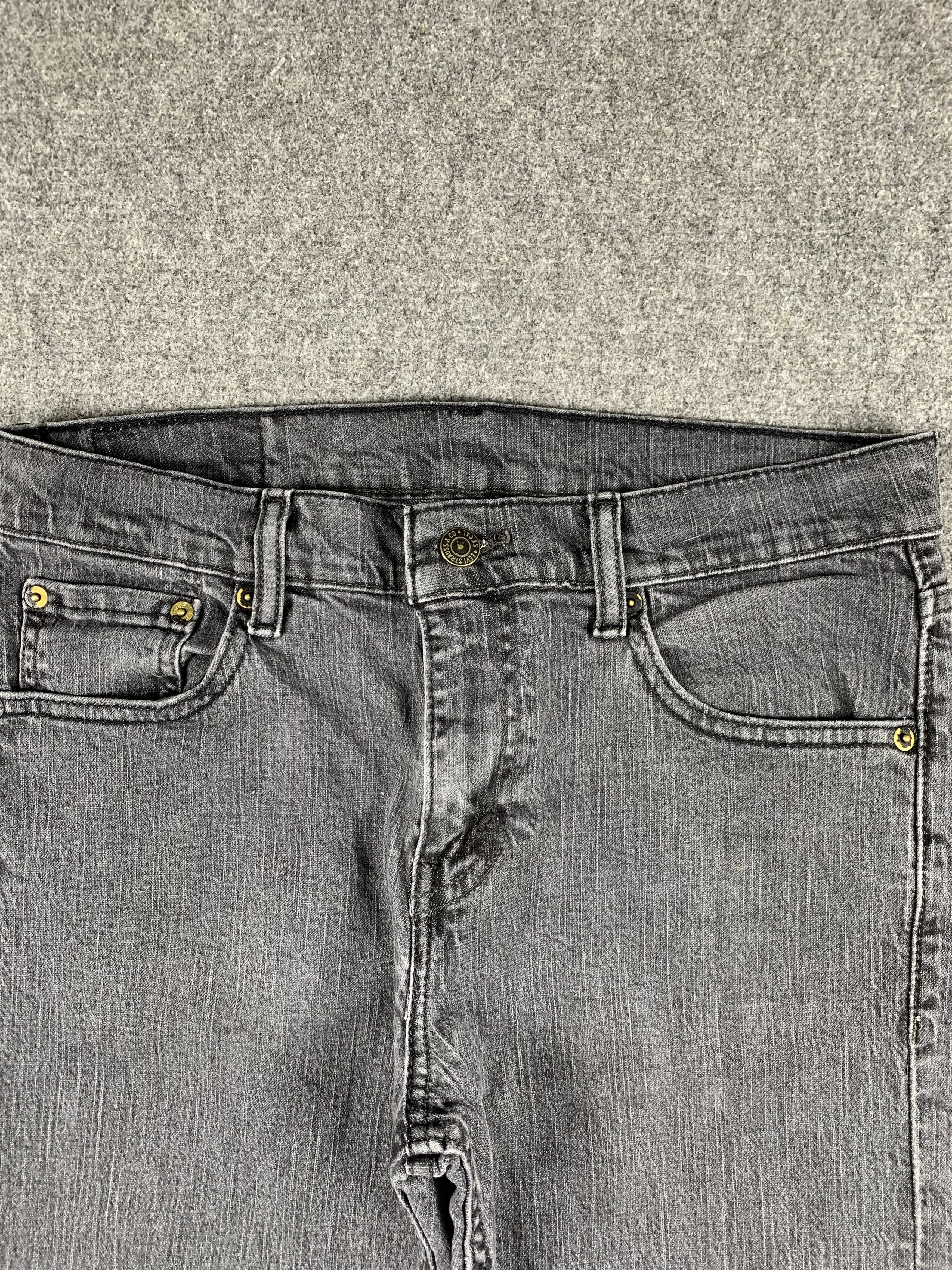 Levi's Vintage Levis 513 Faded Black Jeans DP1919 Size US 32 / EU 48 - 2 Thumbnail