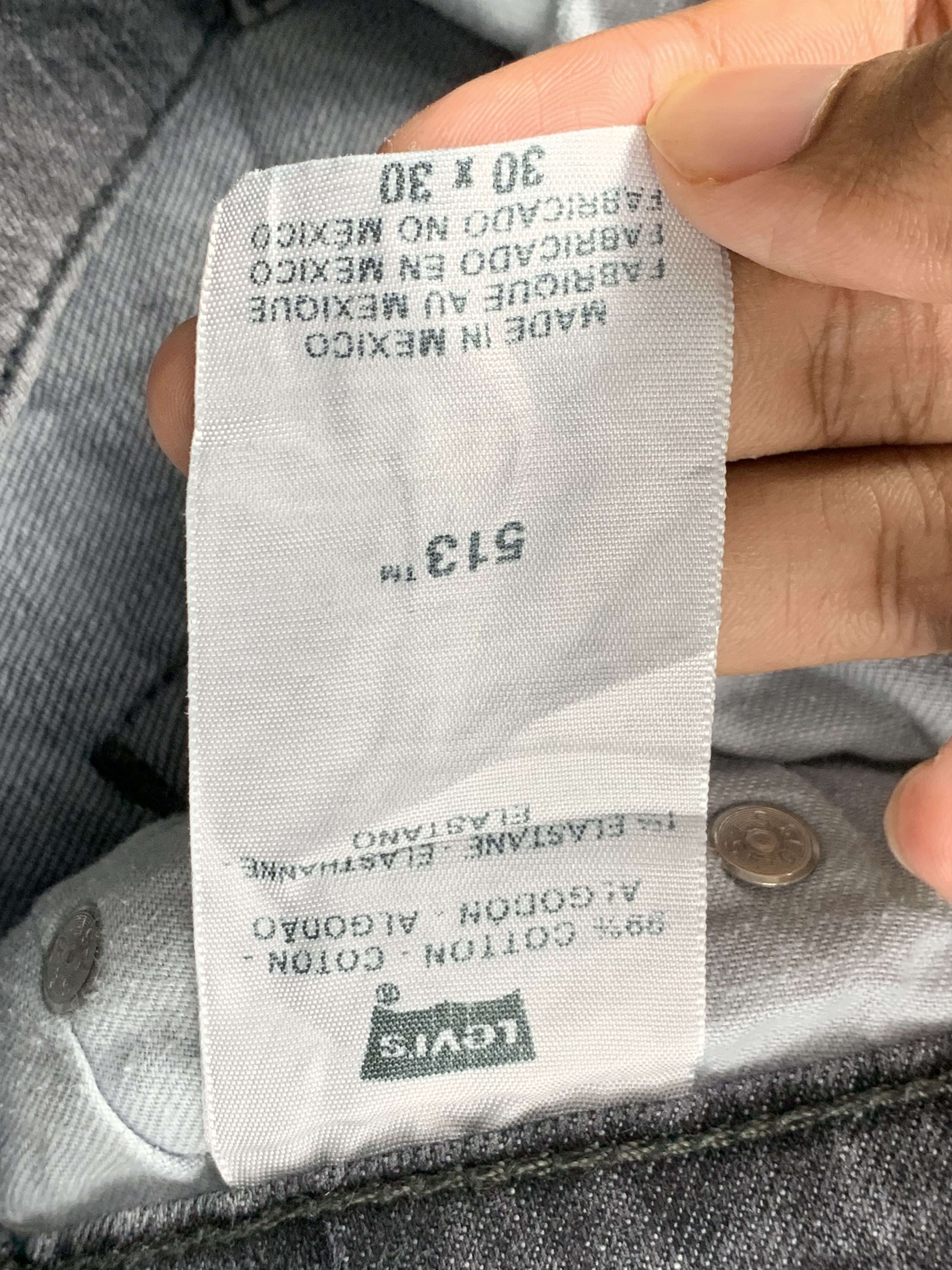 Levi's Vintage Levis 513 Faded Black Jeans DP1919 Size US 32 / EU 48 - 6 Thumbnail