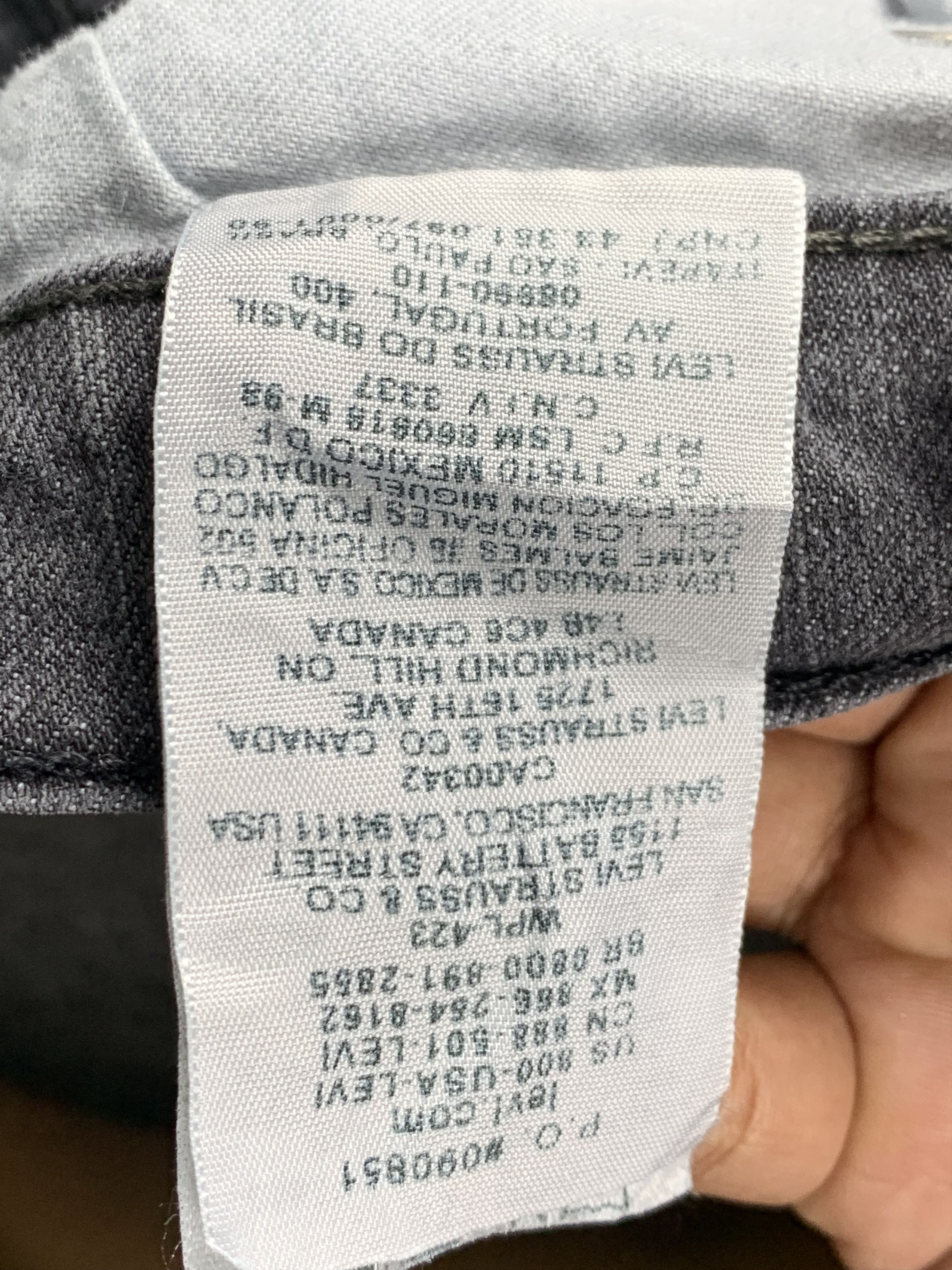 Levi's Vintage Levis 513 Faded Black Jeans DP1919 Size US 32 / EU 48 - 8 Thumbnail