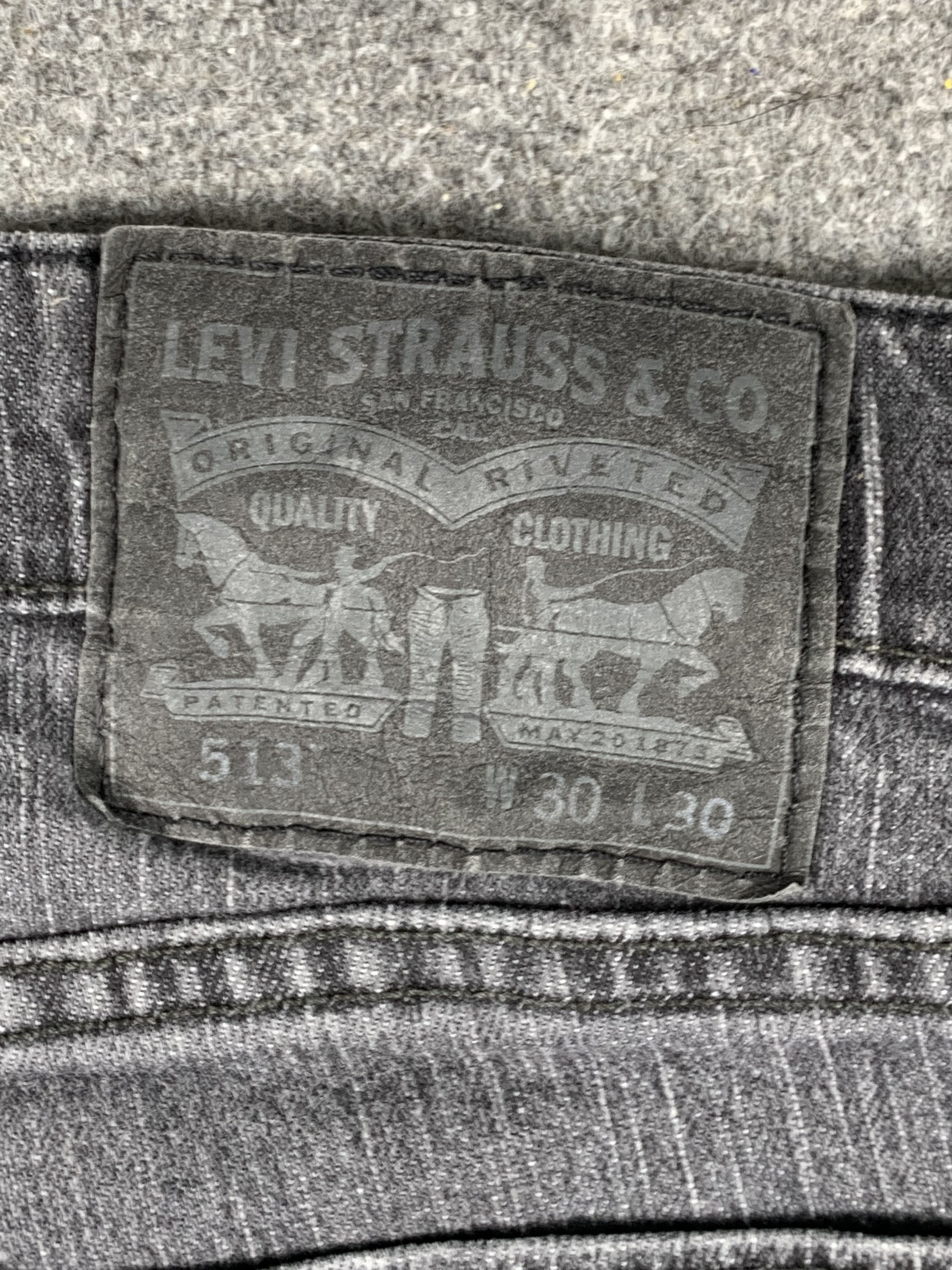 Levi's Vintage Levis 513 Faded Black Jeans DP1919 Size US 32 / EU 48 - 4 Thumbnail