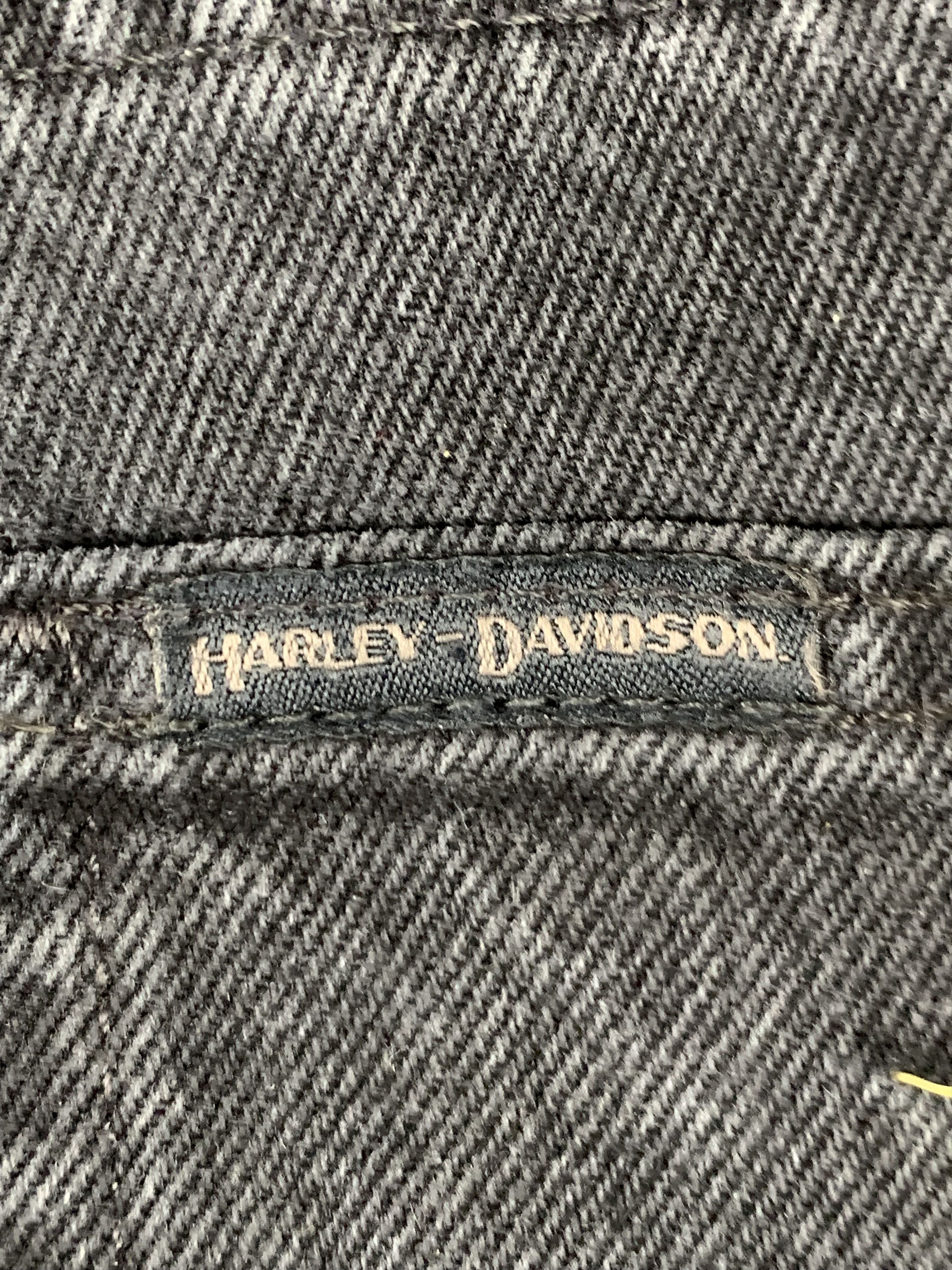 Harley Davidson Vintage Harley Davidson Faded Black Jeans DP1923 Size US 38 / EU 54 - 15 Thumbnail