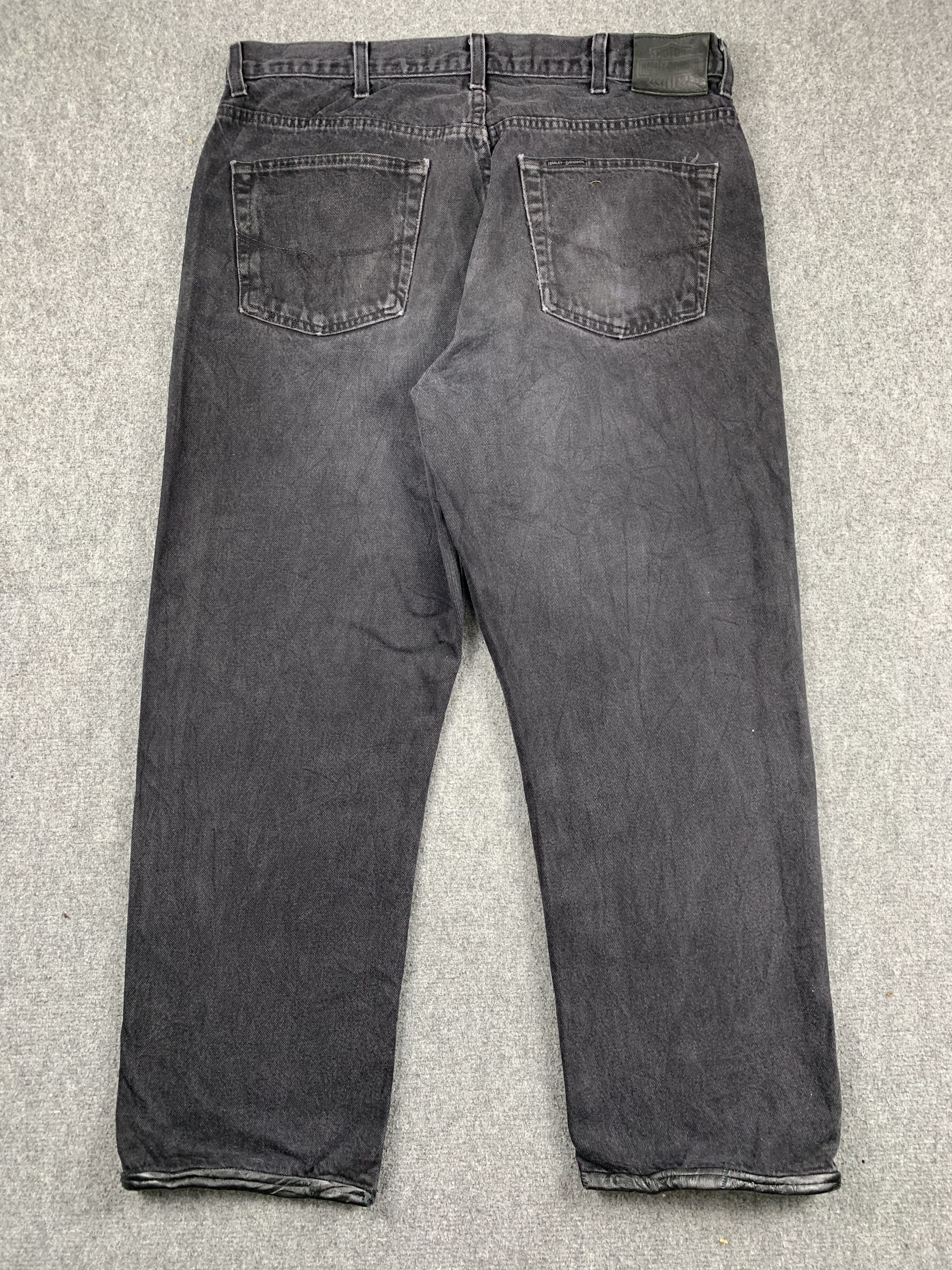 Harley Davidson Vintage Harley Davidson Faded Black Jeans DP1923 Size US 38 / EU 54 - 3 Thumbnail