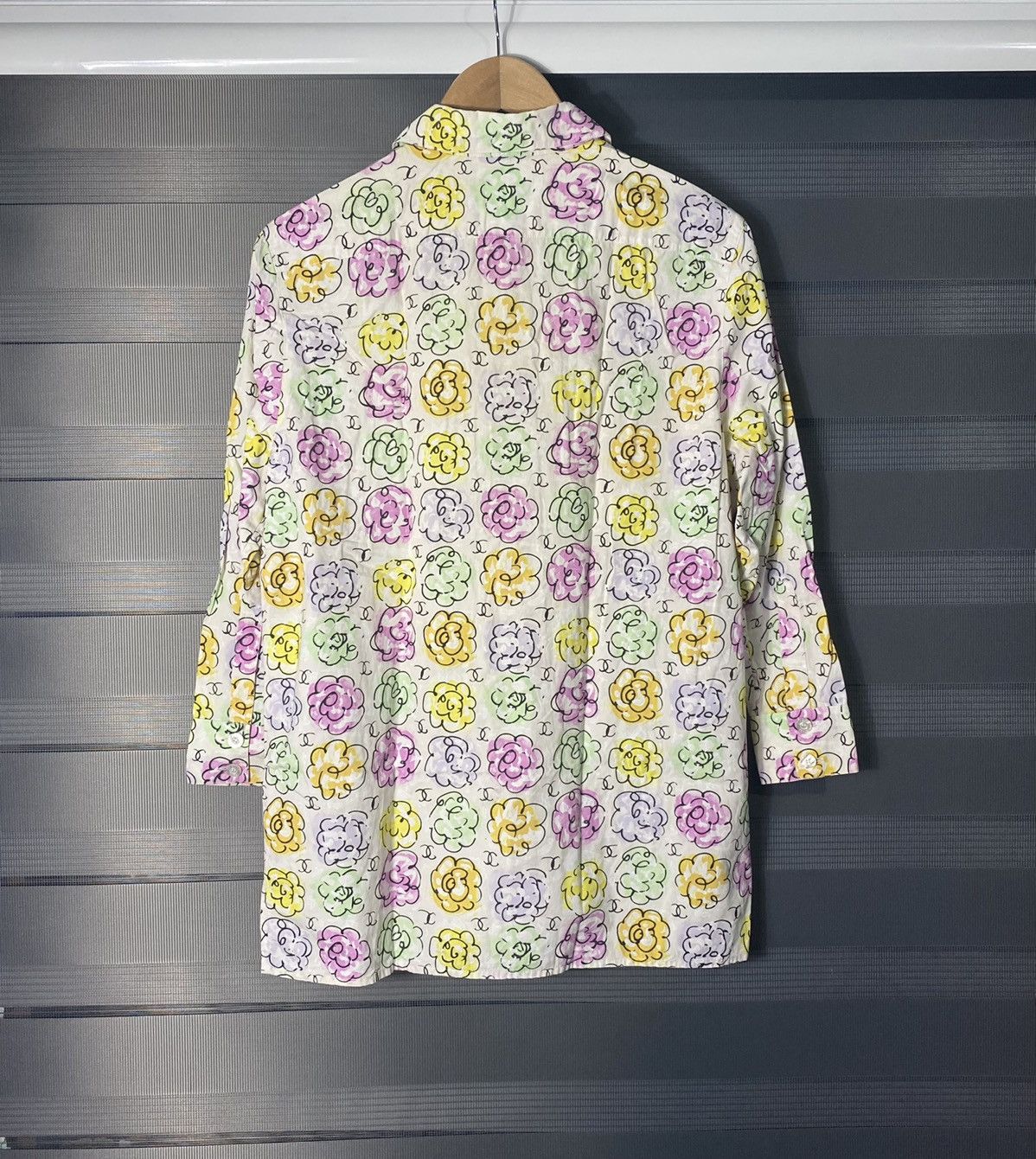 Chanel Chanel SS98 - Printed Camelia Shirt Size S / US 4 / IT 40 - 9 Thumbnail