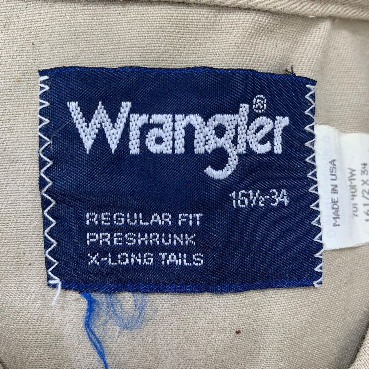 Wrangler Vintage 90s Wrangler Western Pearl Snap Button Double Pocket Size US L / EU 52-54 / 3 - 4 Thumbnail