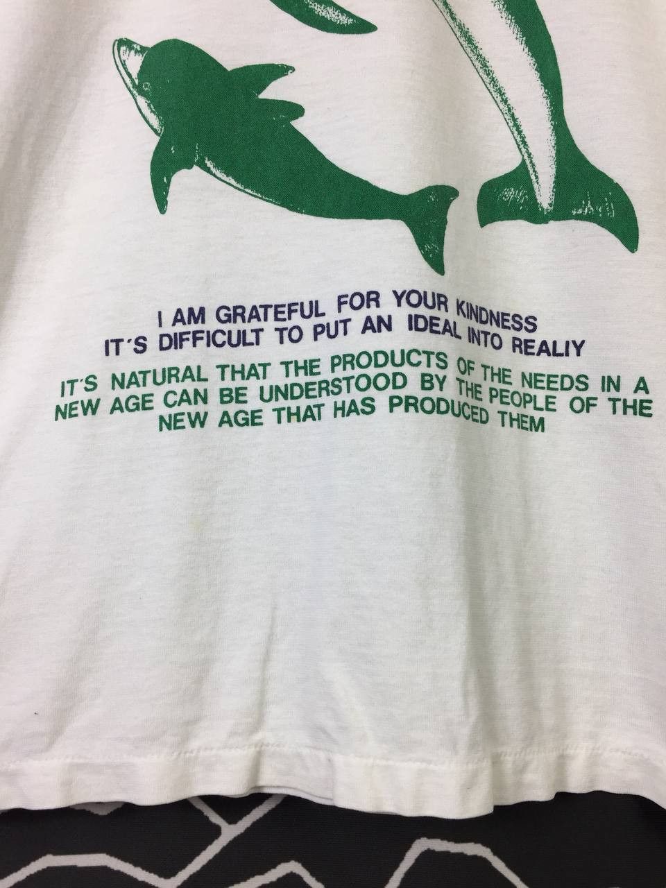 Japanese Brand Vtg 90s Ocean Dolphin Fish Graphic Single Stitch Tee Size US M / EU 48-50 / 2 - 5 Thumbnail