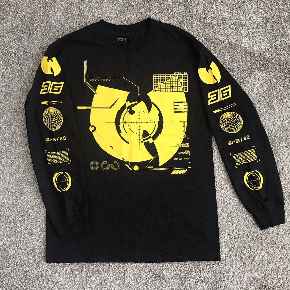 Wu-Tang Shirt Size Medium Long Sleeves Rare Authentic Rza