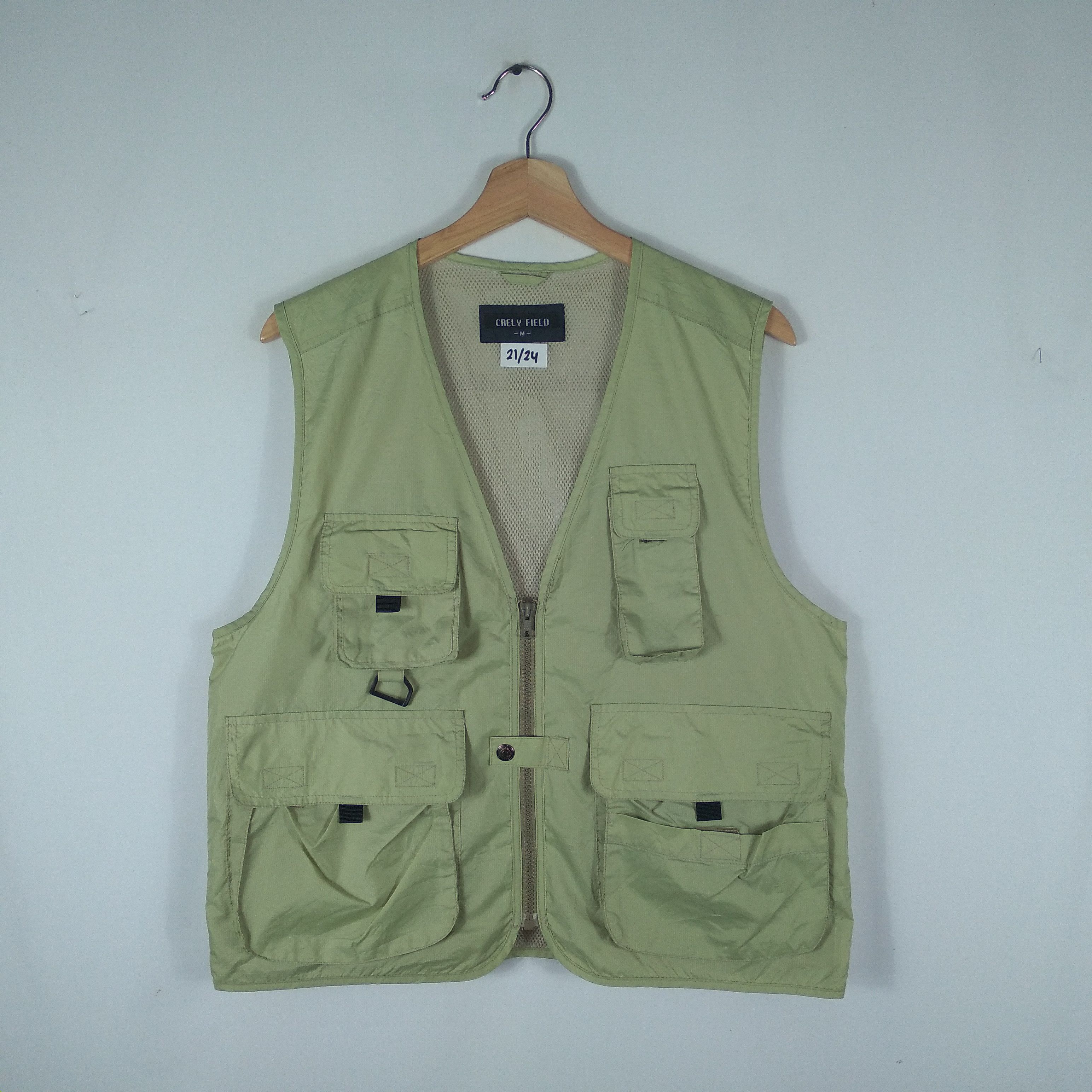Japanese Brand Vintage Crely Field Multi Pockets Tactical Outdoor Vests Size US S / EU 44-46 / 1 - 1 Thumbnail