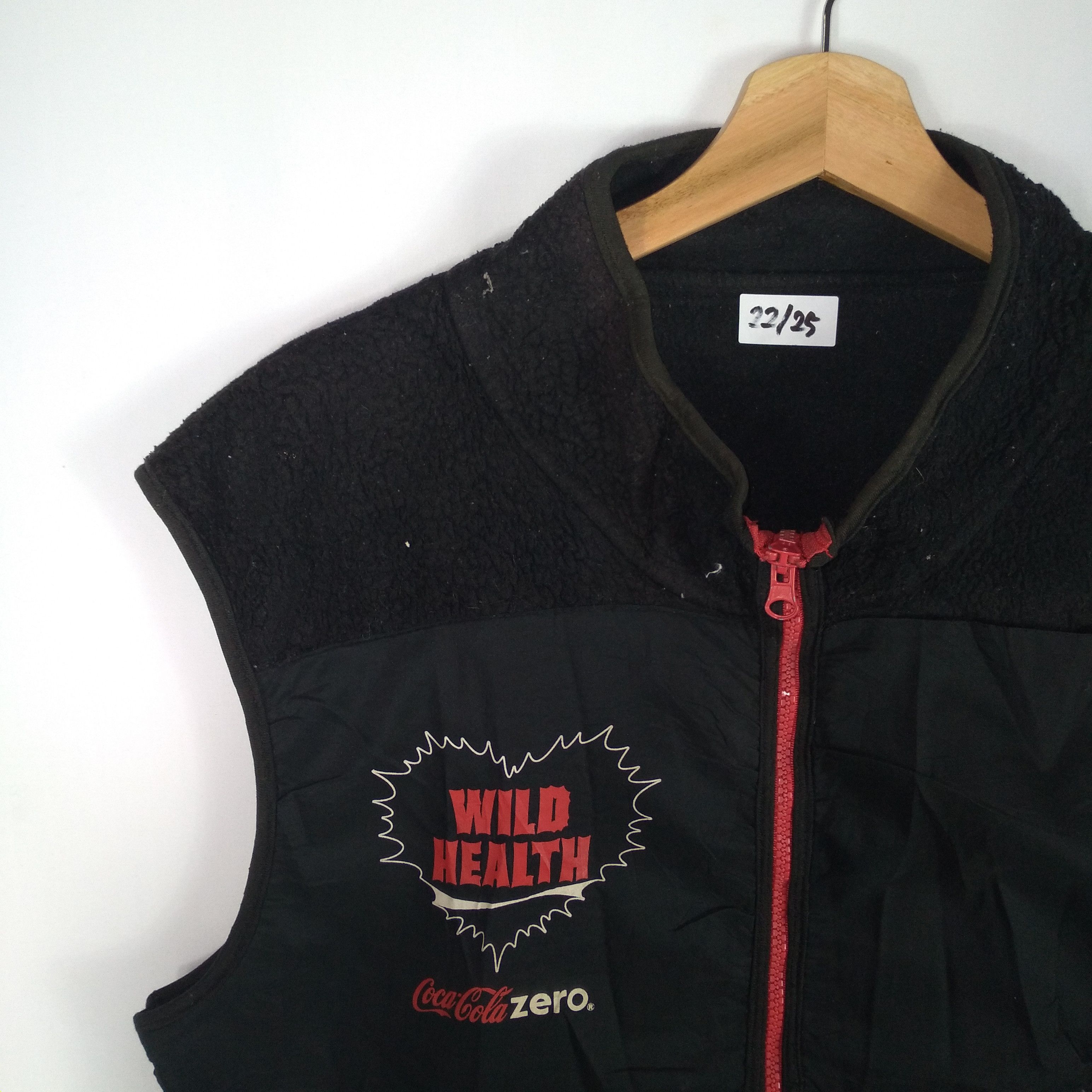 Coca Cola × Vintage Vintage Coca Cola Big Spell Out Sherpa Fleece Vests Size US M / EU 48-50 / 2 - 2 Thumbnail