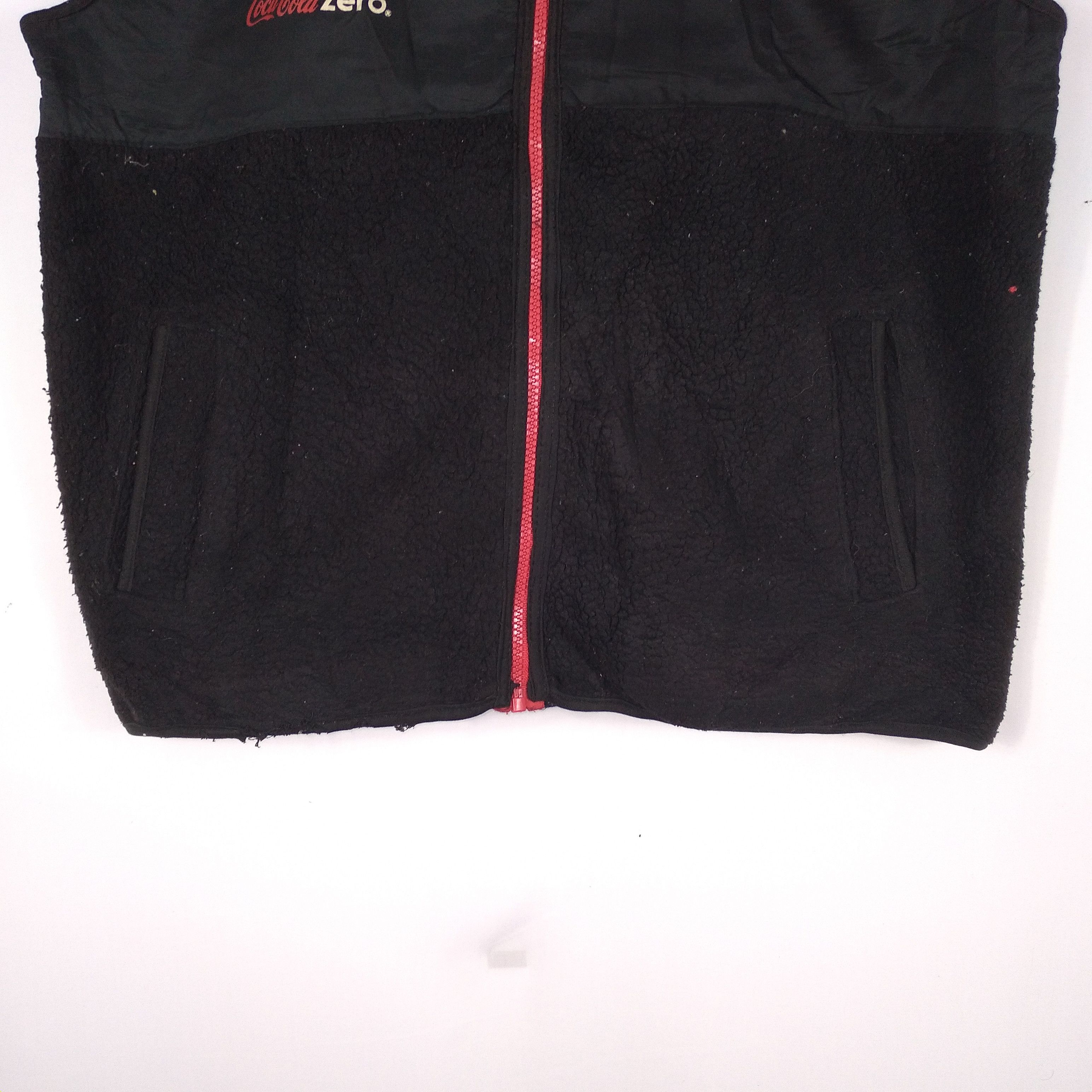 Coca Cola × Vintage Vintage Coca Cola Big Spell Out Sherpa Fleece Vests Size US M / EU 48-50 / 2 - 3 Thumbnail