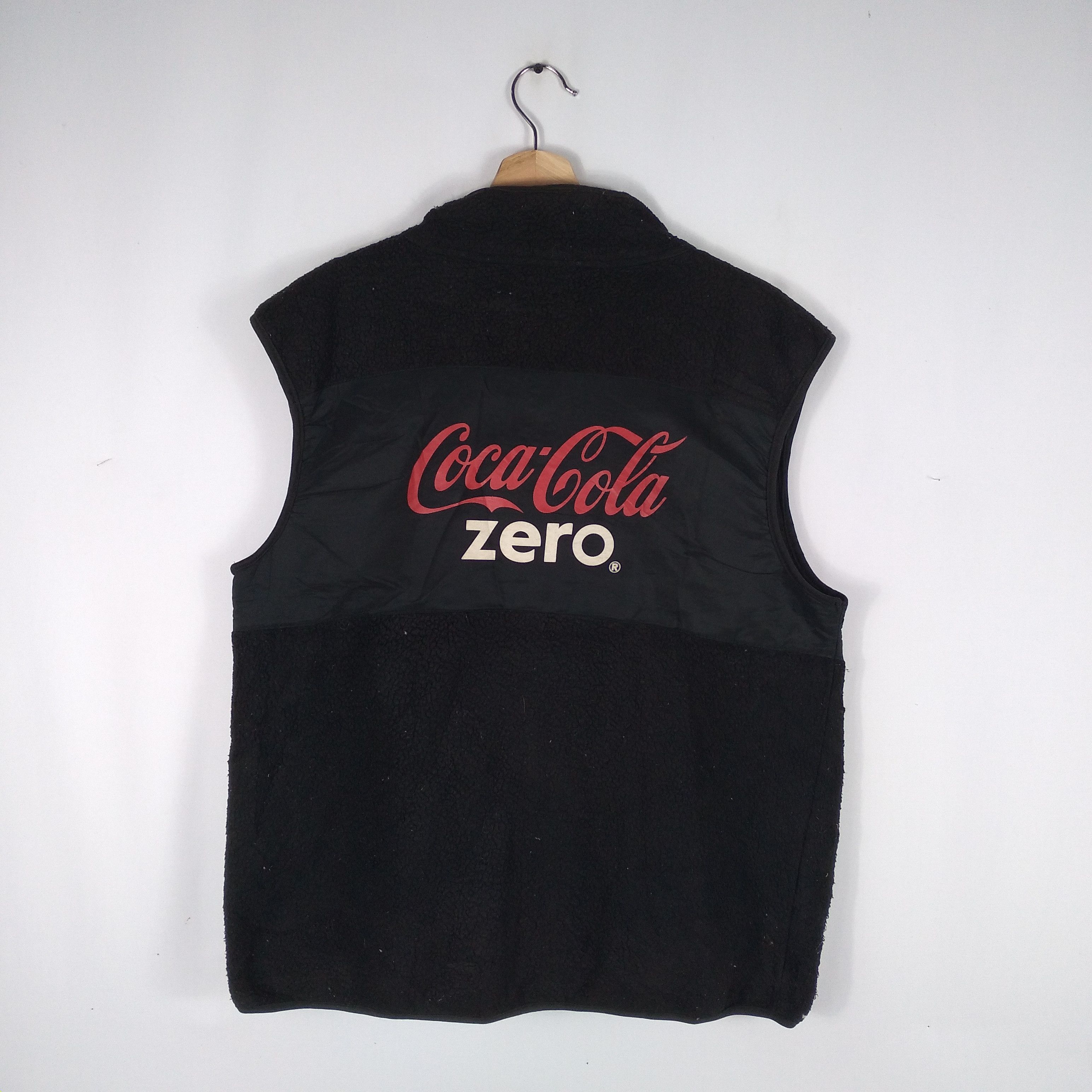 Coca Cola × Vintage Vintage Coca Cola Big Spell Out Sherpa Fleece Vests Size US M / EU 48-50 / 2 - 4 Thumbnail