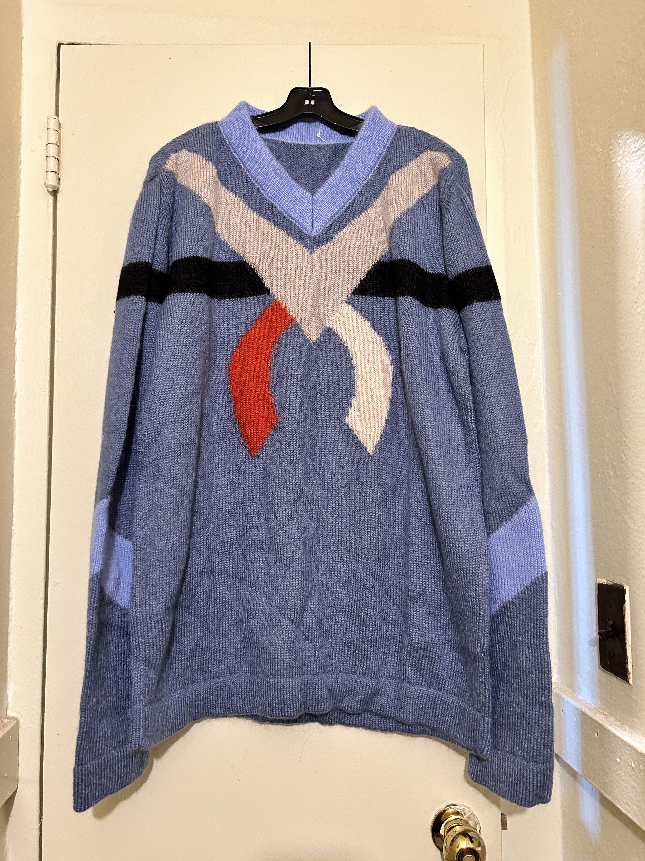 Kiko Kostadinov 00092020 NOLAN INTARSIA JUMPER SKYWAY Oversized | Grailed