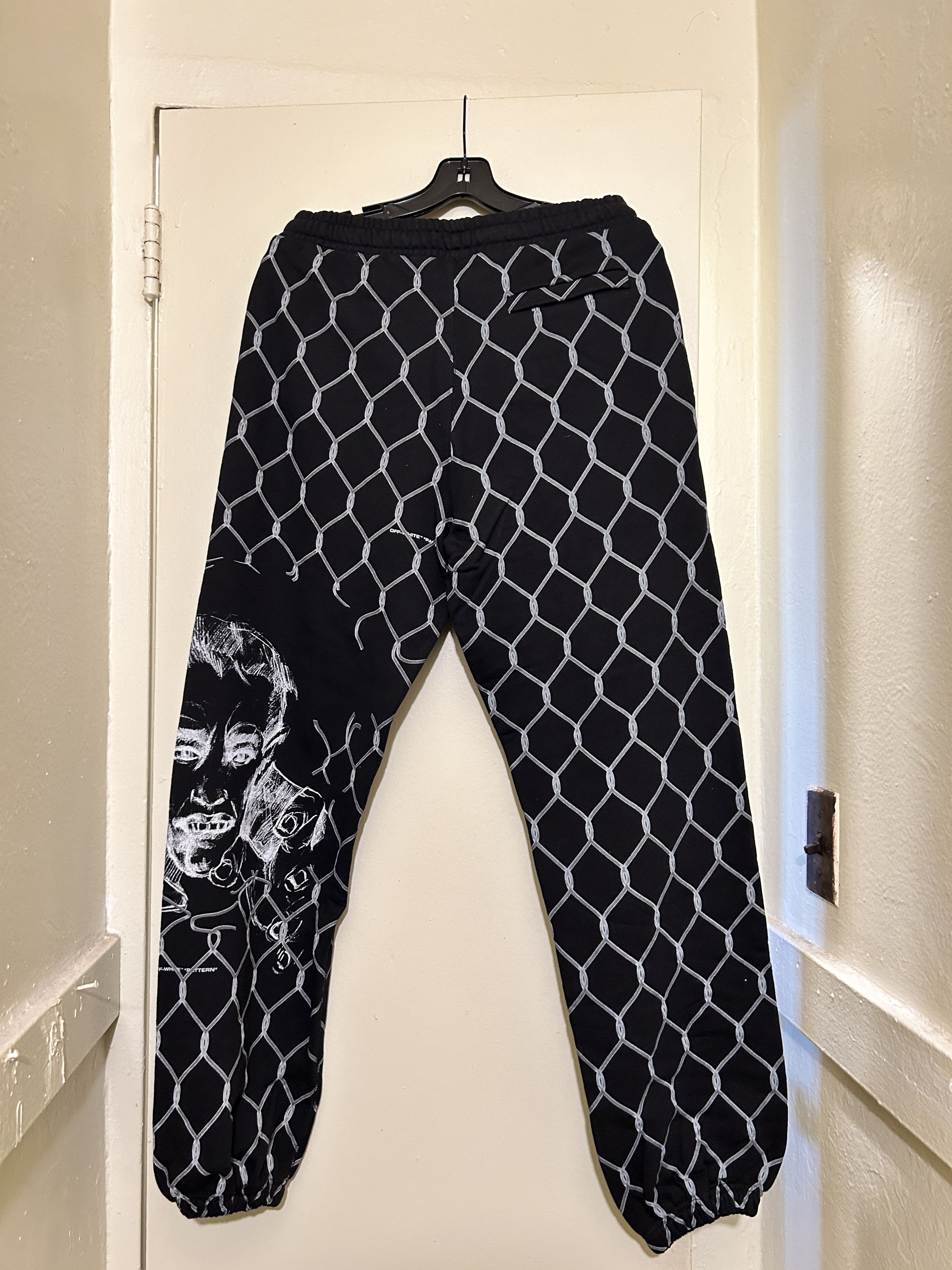 Off-White Off-White broken fence sweatpants black Size US 34 / EU 50 - 4 Thumbnail