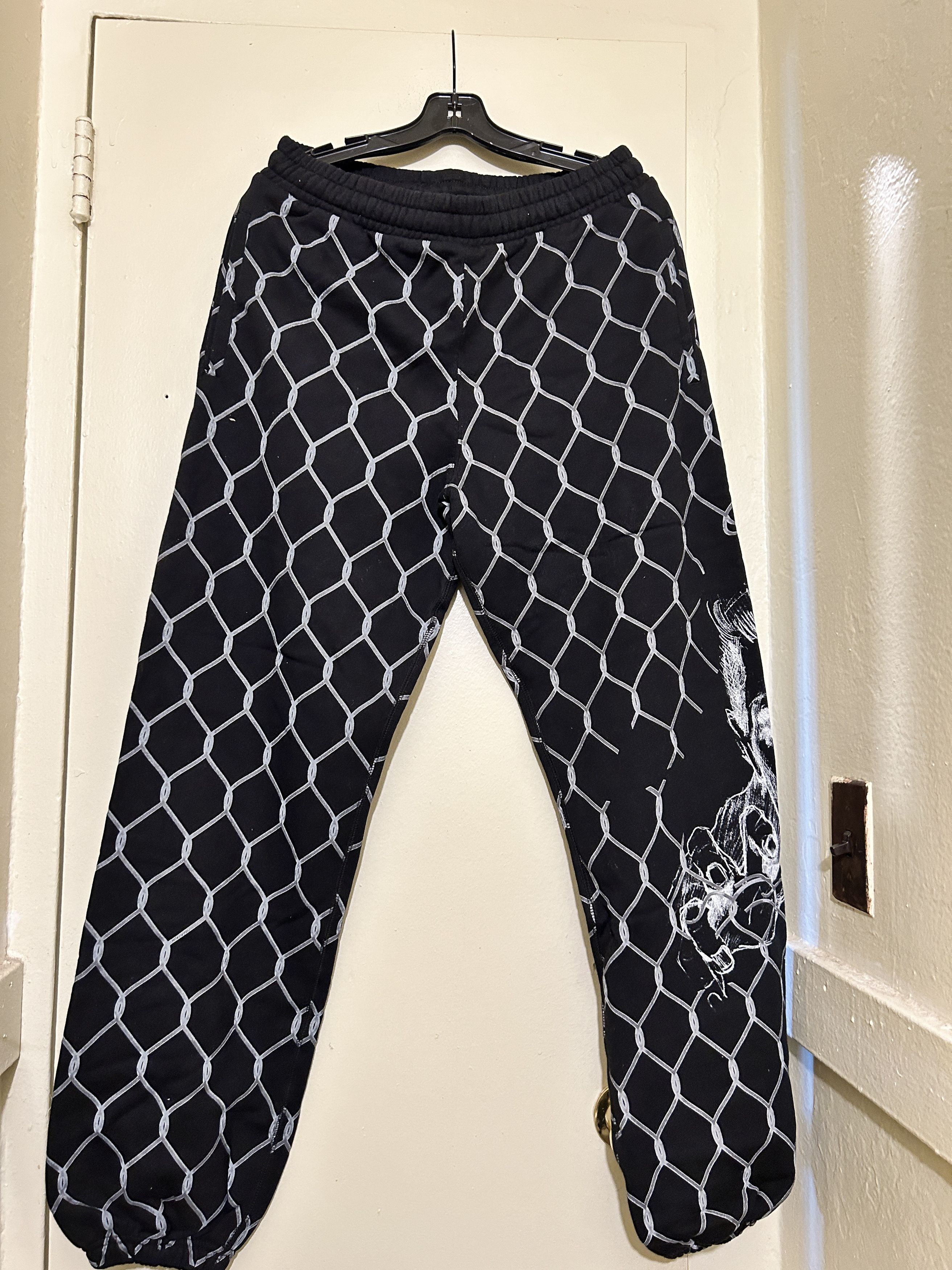 Off-White Off-White broken fence sweatpants black Size US 34 / EU 50 - 1 Thumbnail