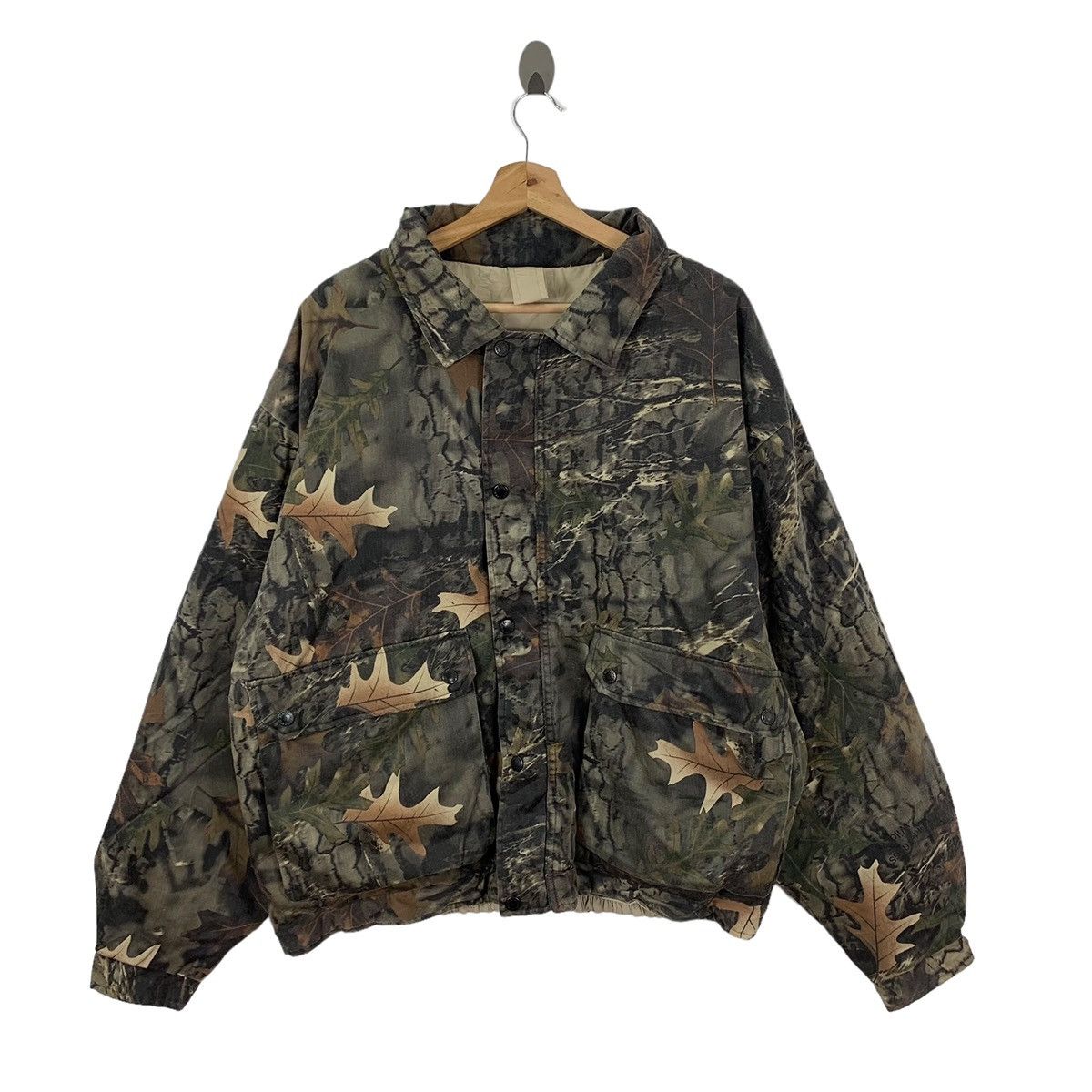 Hunter Vintage 90s Bear Ridge Camouflage Hunting Jacket Size US XL / EU 56 / 4 - 1 Thumbnail