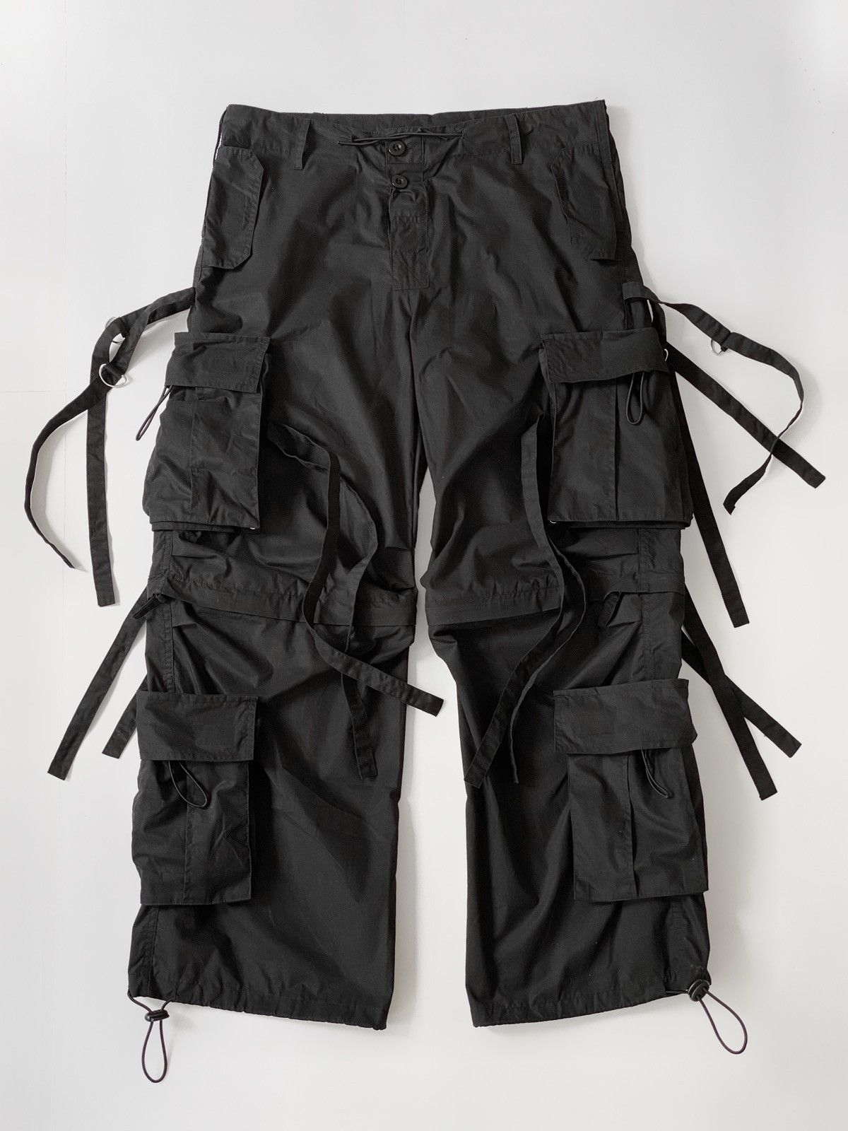 Japanese Brand × Vintage Vintage Bondage Rave Cargo Pants Size US 30 / EU 46 - 1 Thumbnail