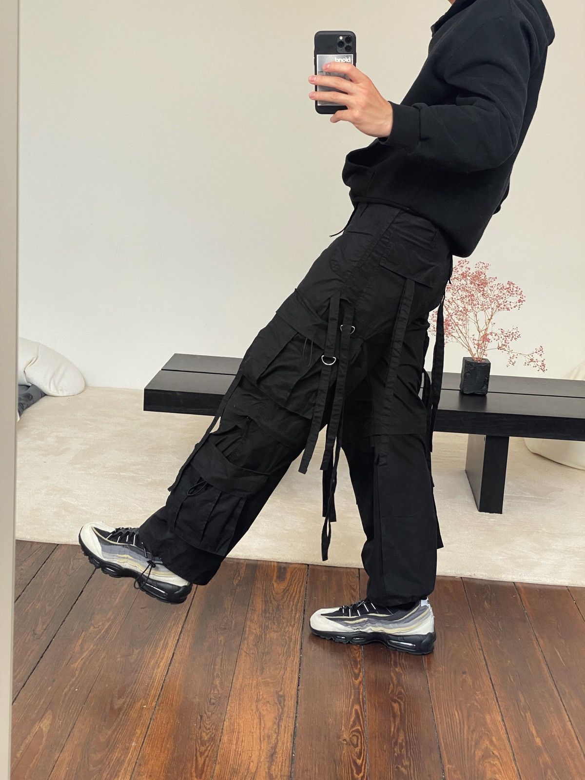 Japanese Brand × Vintage Vintage Bondage Rave Cargo Pants Size US 30 / EU 46 - 8 Thumbnail
