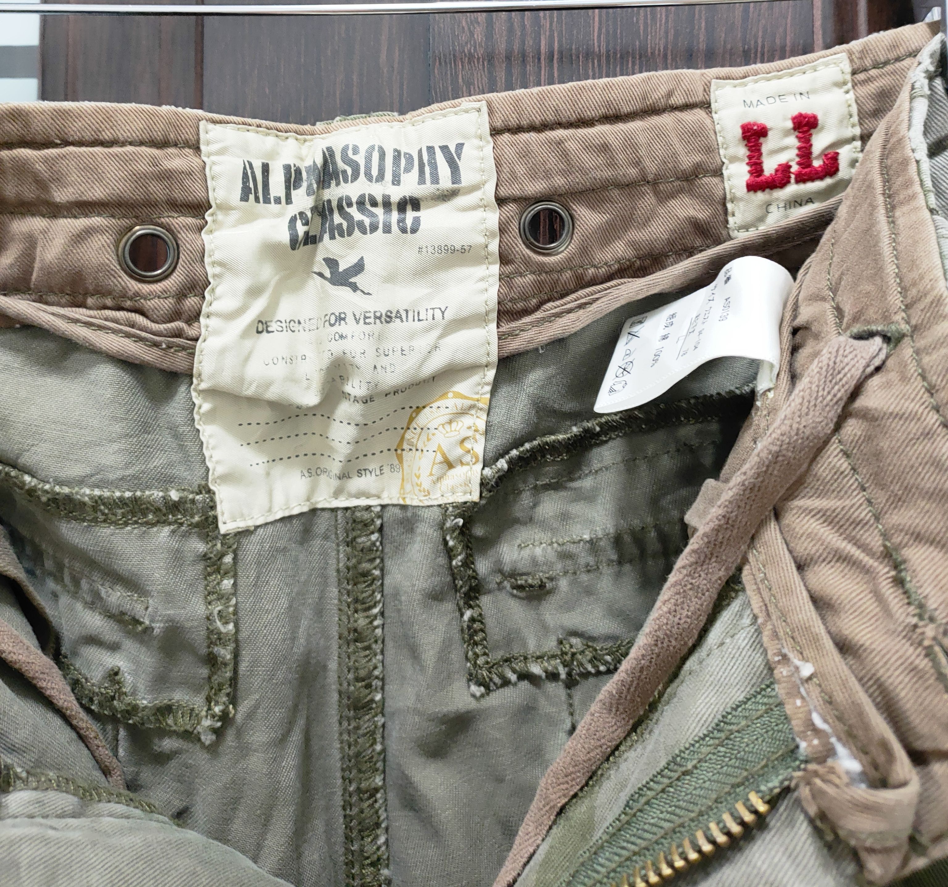 Japanese Brand 💥Alphasophy Classic Military Cargo Pants💥 Size US 34 / EU 50 - 7 Thumbnail