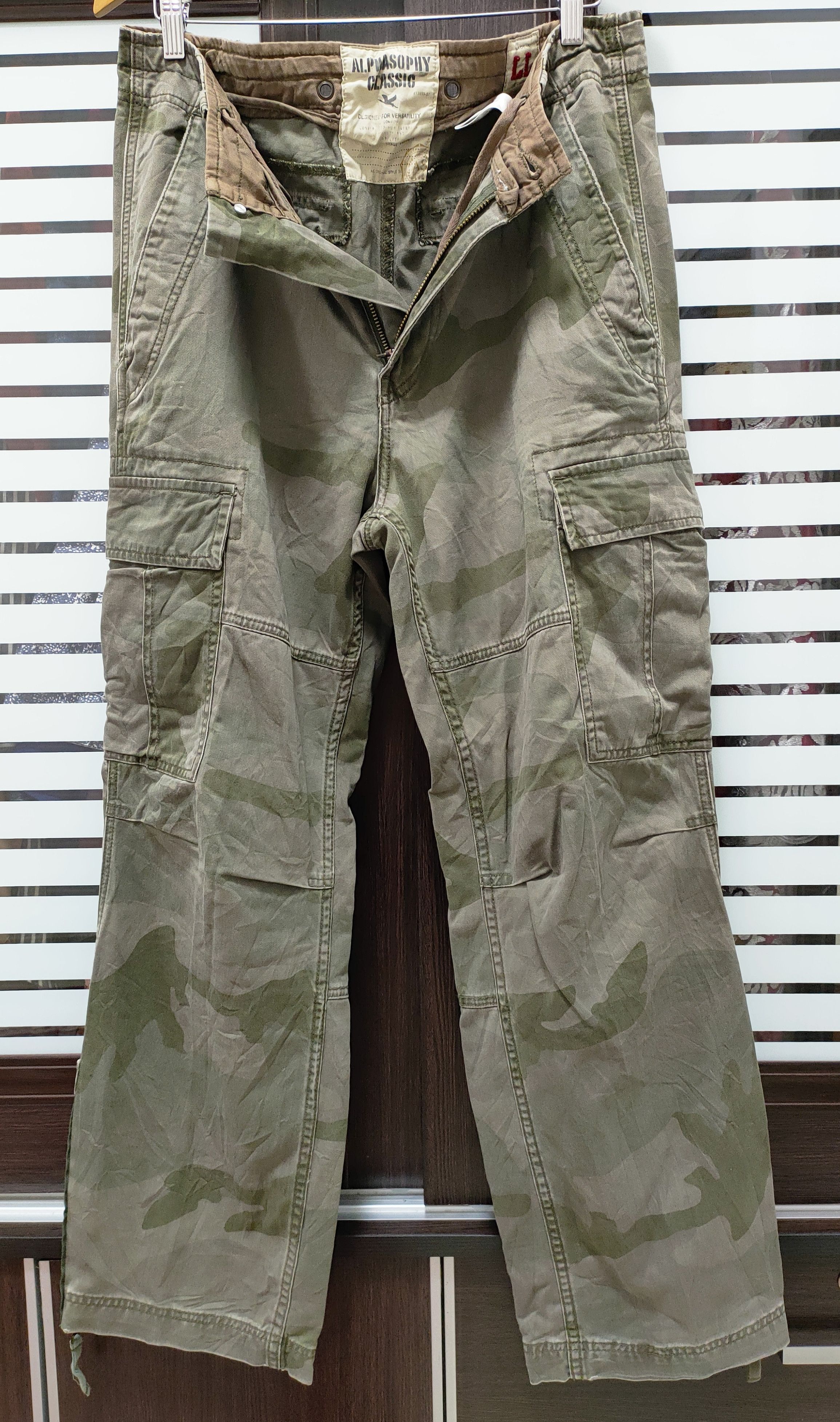 Japanese Brand 💥Alphasophy Classic Military Cargo Pants💥 Size US 34 / EU 50 - 2 Thumbnail