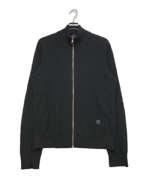 em Name LOUIS VUITTON (Louis Vuitton) zip-up cardigan black