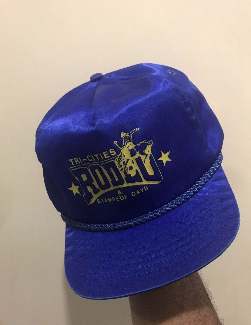 Japanese Brand 90's Tri-Cities Rodeo & Stampede Days Flat Brim Size ONE SIZE - 2 Thumbnail