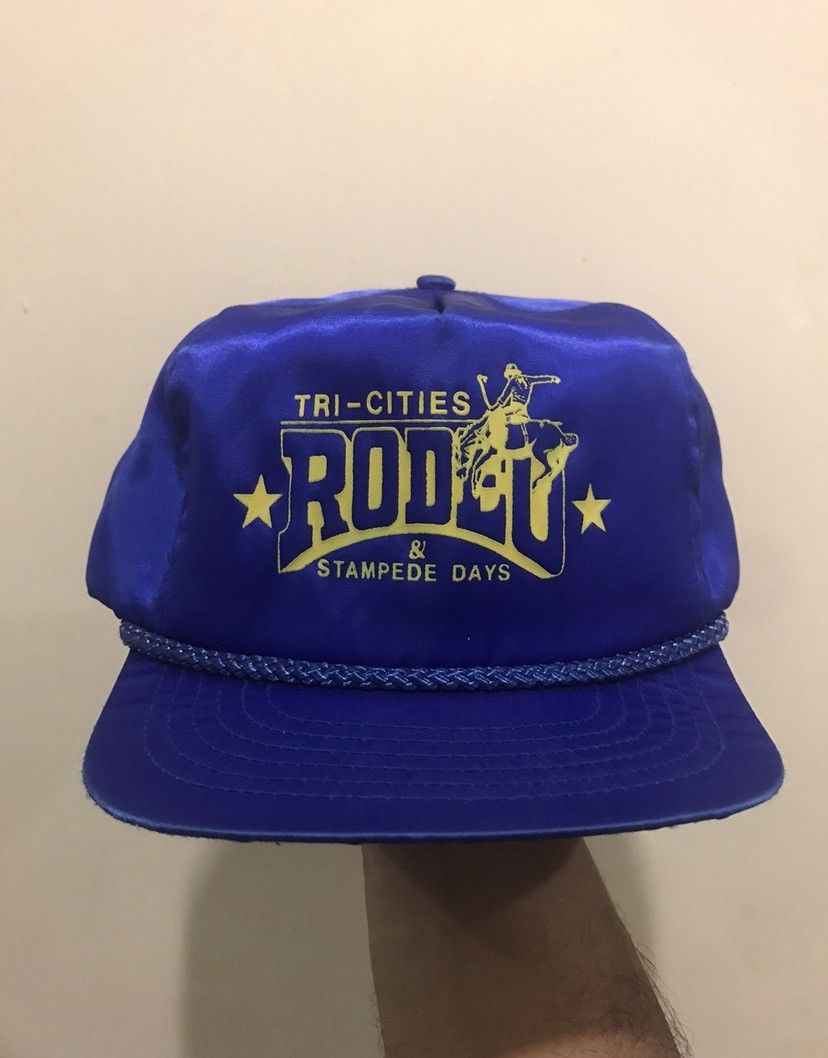 Japanese Brand 90's Tri-Cities Rodeo & Stampede Days Flat Brim Size ONE SIZE - 1 Thumbnail