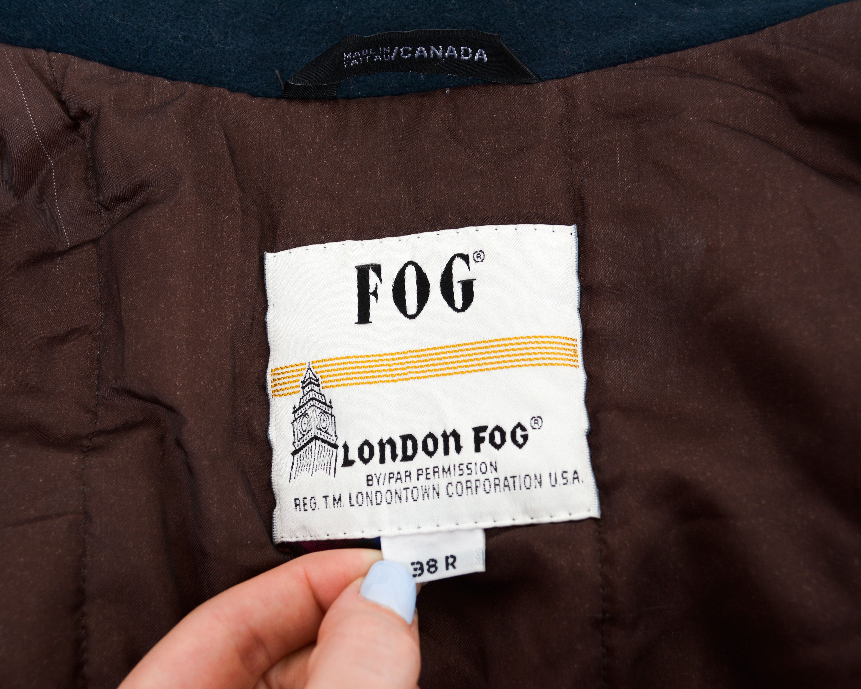 London Fog Men's Jacket Car Pea Coat Wool Cashmere EU 48 Formal S Top Size US S / EU 44-46 / 1 - 7 Thumbnail