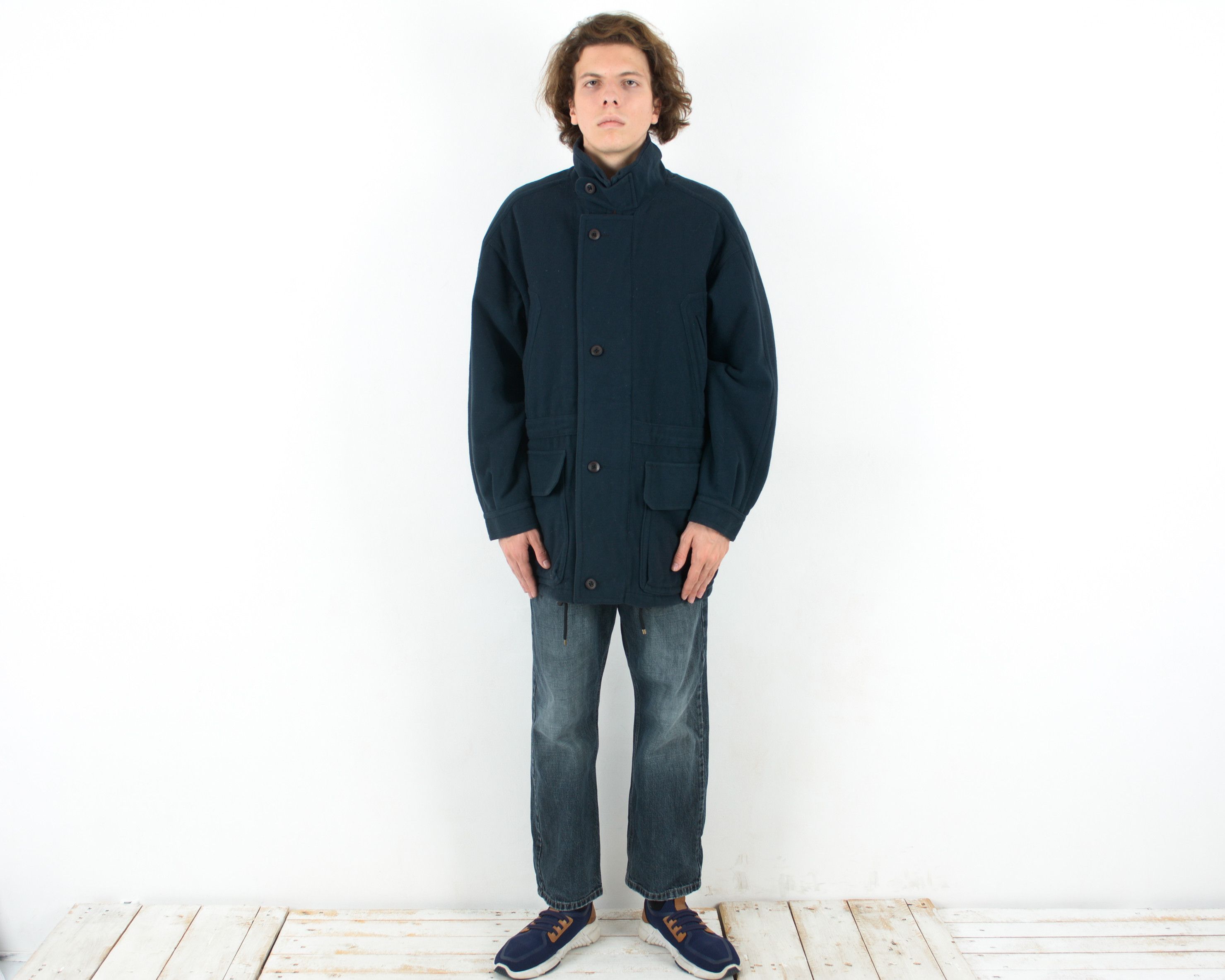 London Fog Men's Jacket Car Pea Coat Wool Cashmere EU 48 Formal S Top Size US S / EU 44-46 / 1 - 1 Thumbnail