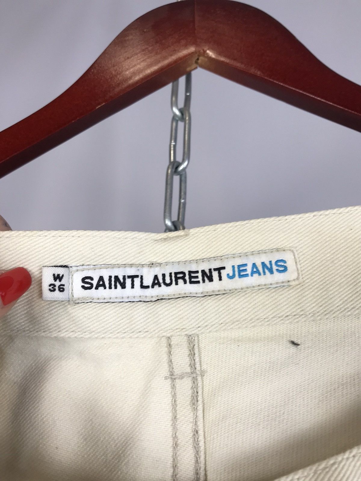 Yves Saint Laurent Saint Laurent vintage luxury jeans Size US 36 / EU 52 - 3 Thumbnail
