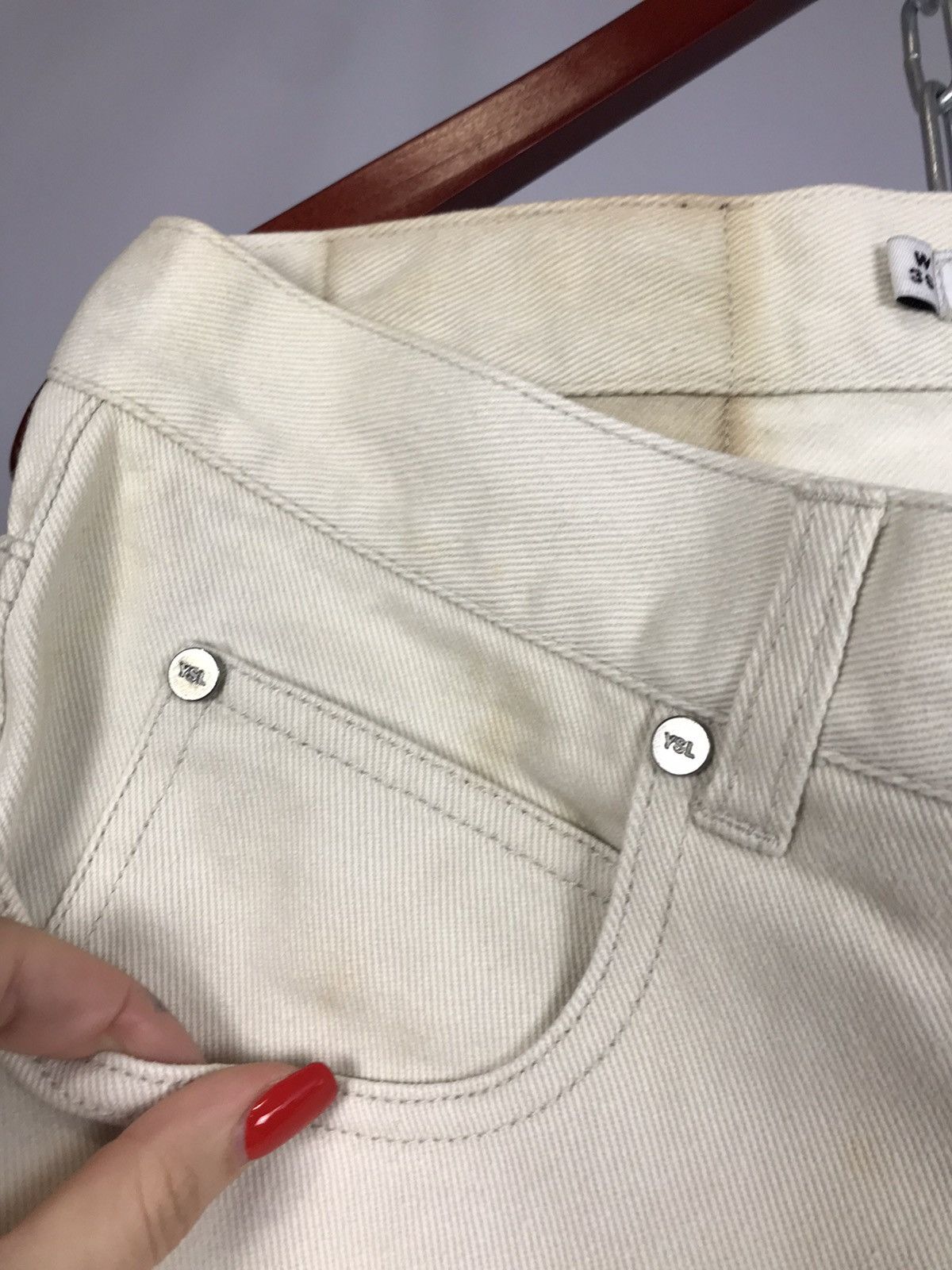 Yves Saint Laurent Saint Laurent vintage luxury jeans Size US 36 / EU 52 - 11 Thumbnail