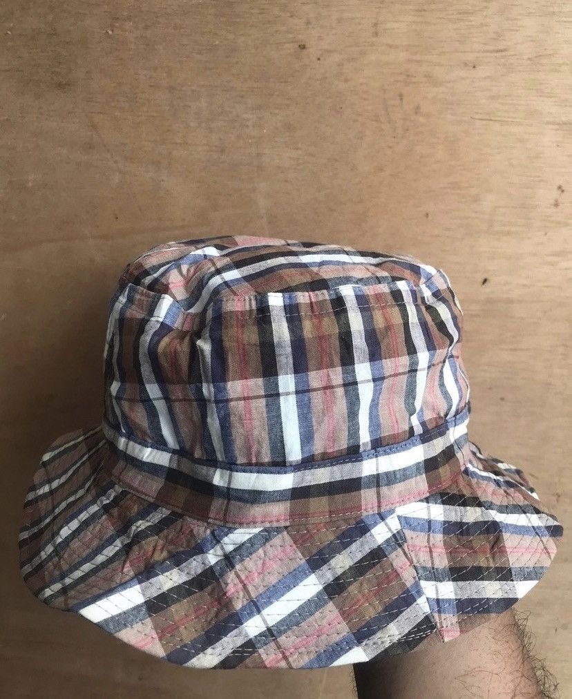 Beverly Hills Polo Club × Vintage VTG Polo Club Burberrys Checked Bucket Hat Size ONE SIZE - 4 Thumbnail