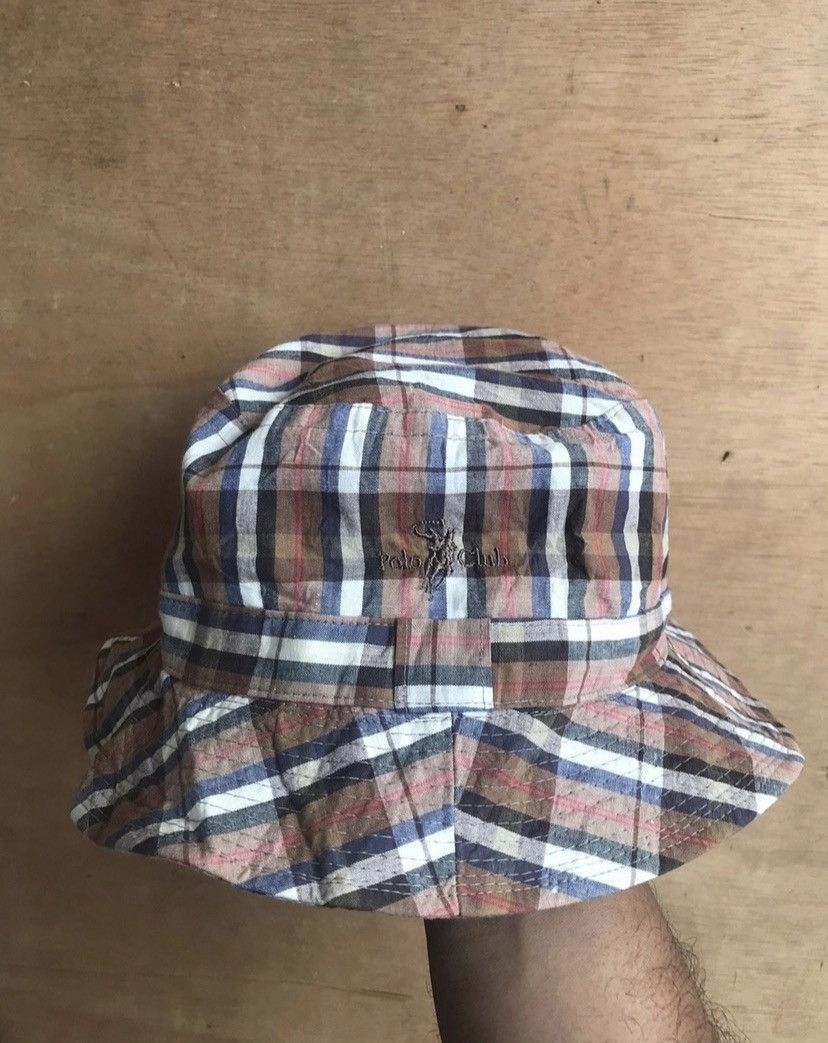 Beverly Hills Polo Club × Vintage VTG Polo Club Burberrys Checked Bucket Hat Size ONE SIZE - 1 Thumbnail
