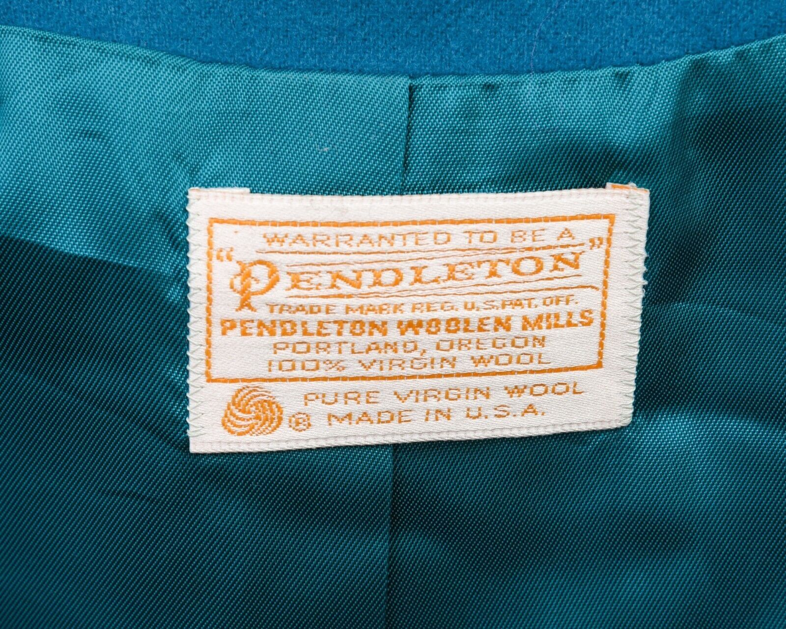 Pendleton 90's Women's M Electric Blue Wool Blazer Jacket V Neck USA Size M / US 6-8 / IT 42-44 - 7 Thumbnail