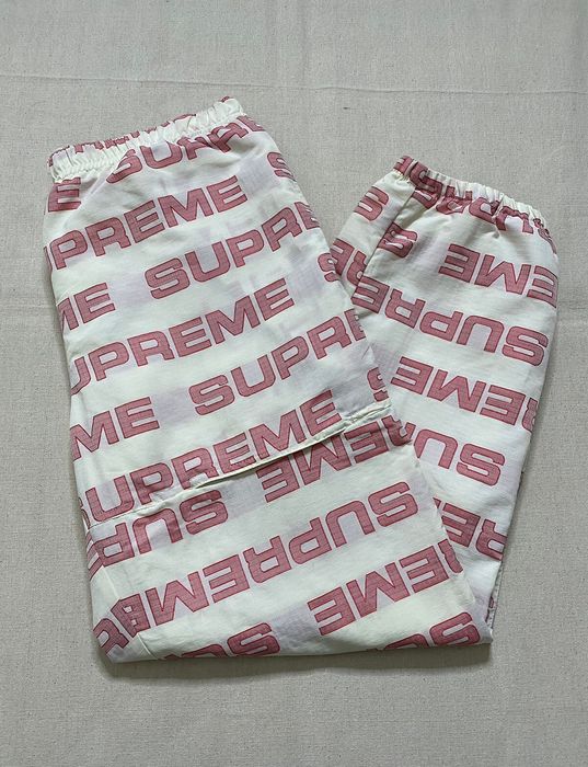 Supreme 🖤SUPREME🖤FW21 Logo Ripstop Track Pants Size Large | Grailed